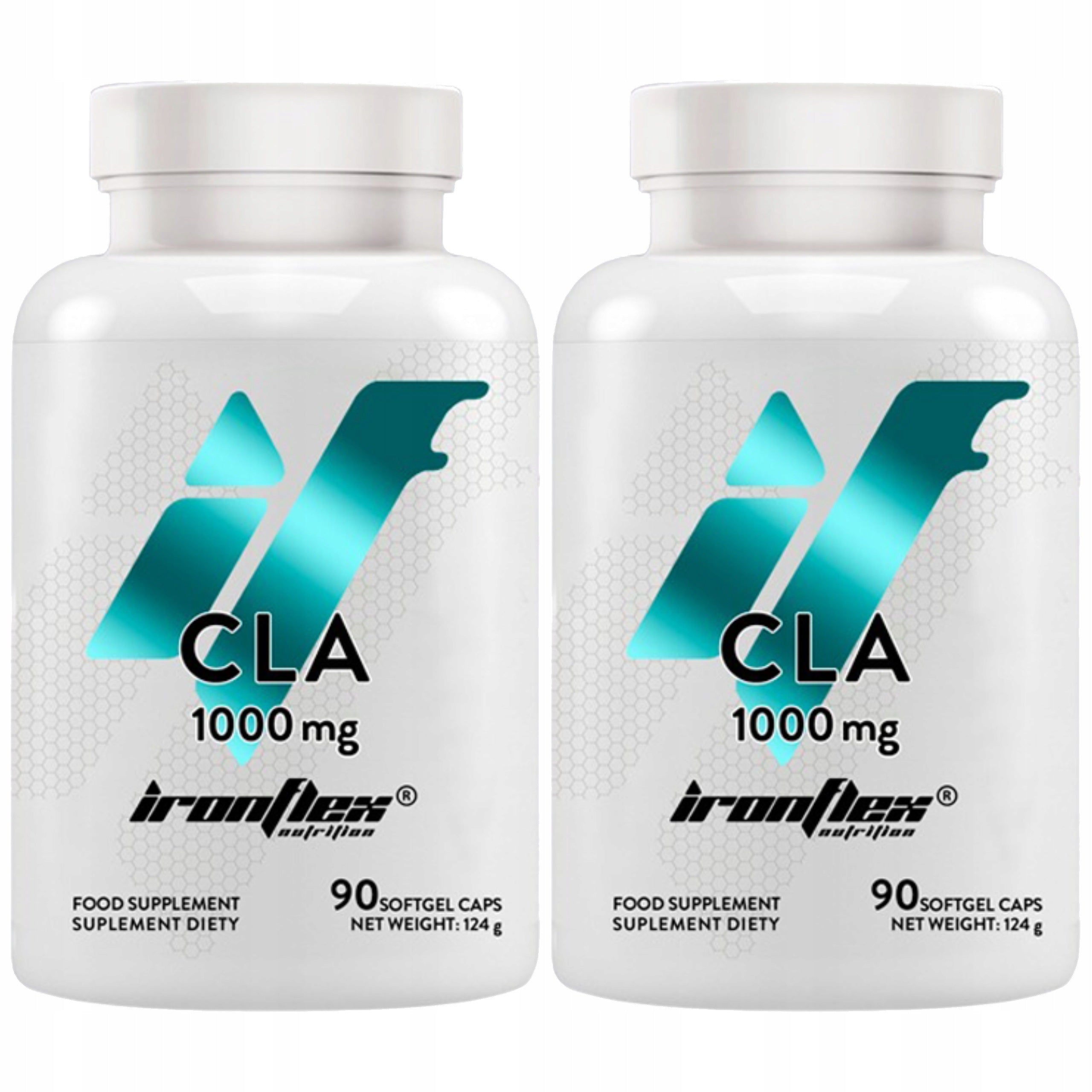 2x CLA 1000mg Fat Burner 90 Capsules Reduction IronFlex