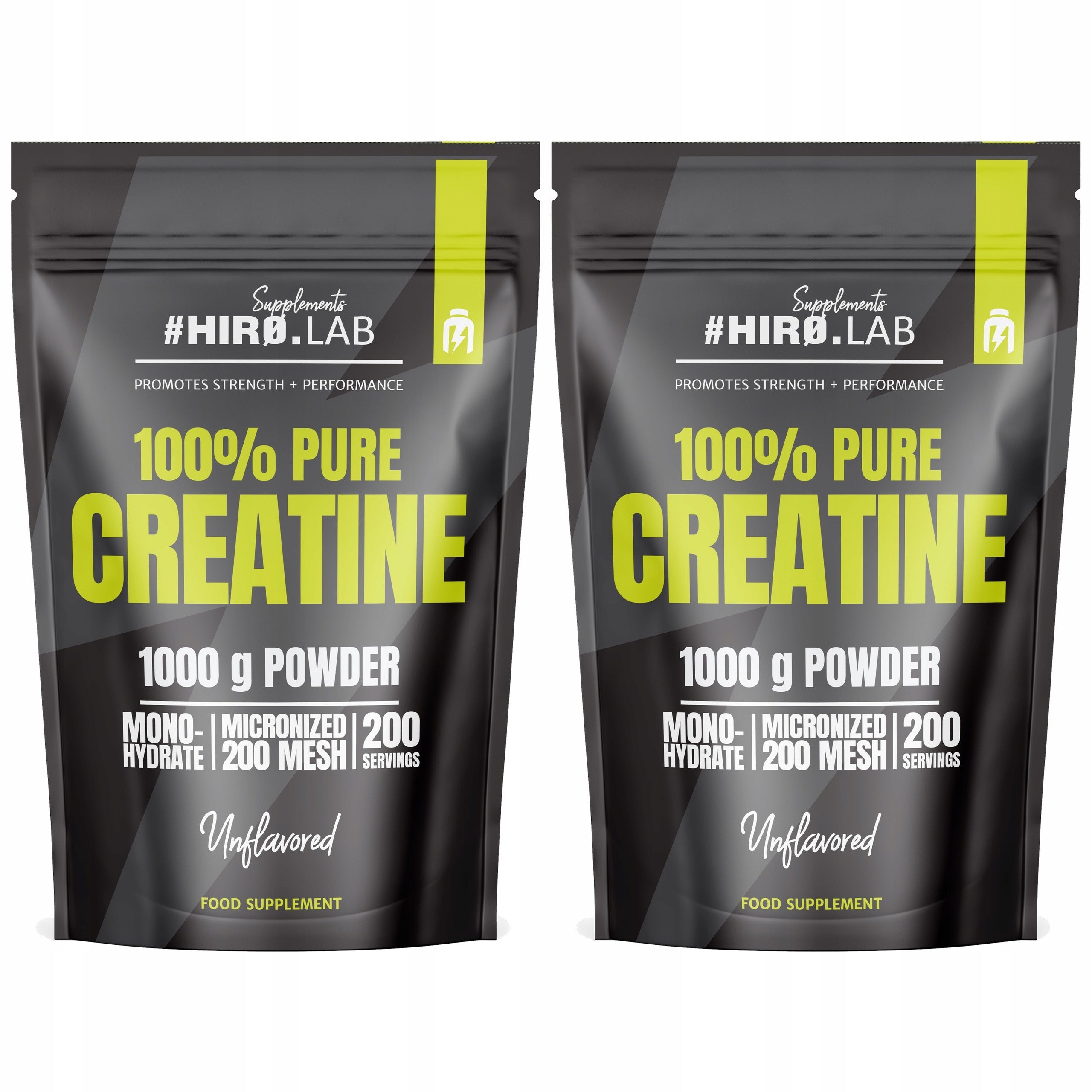 2x CREATINE 100% Pure Creatine MONOHYDRATE 500g POWDER 1000 g without taste HIRO