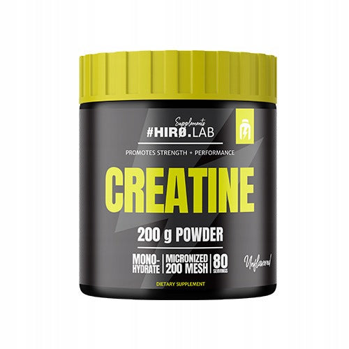 2x CREATINE MONOHYDRATE 200g POWDER STRENGTH MASS Tasteless HIRO.LAB Expiration date at least six months from the date of purchase