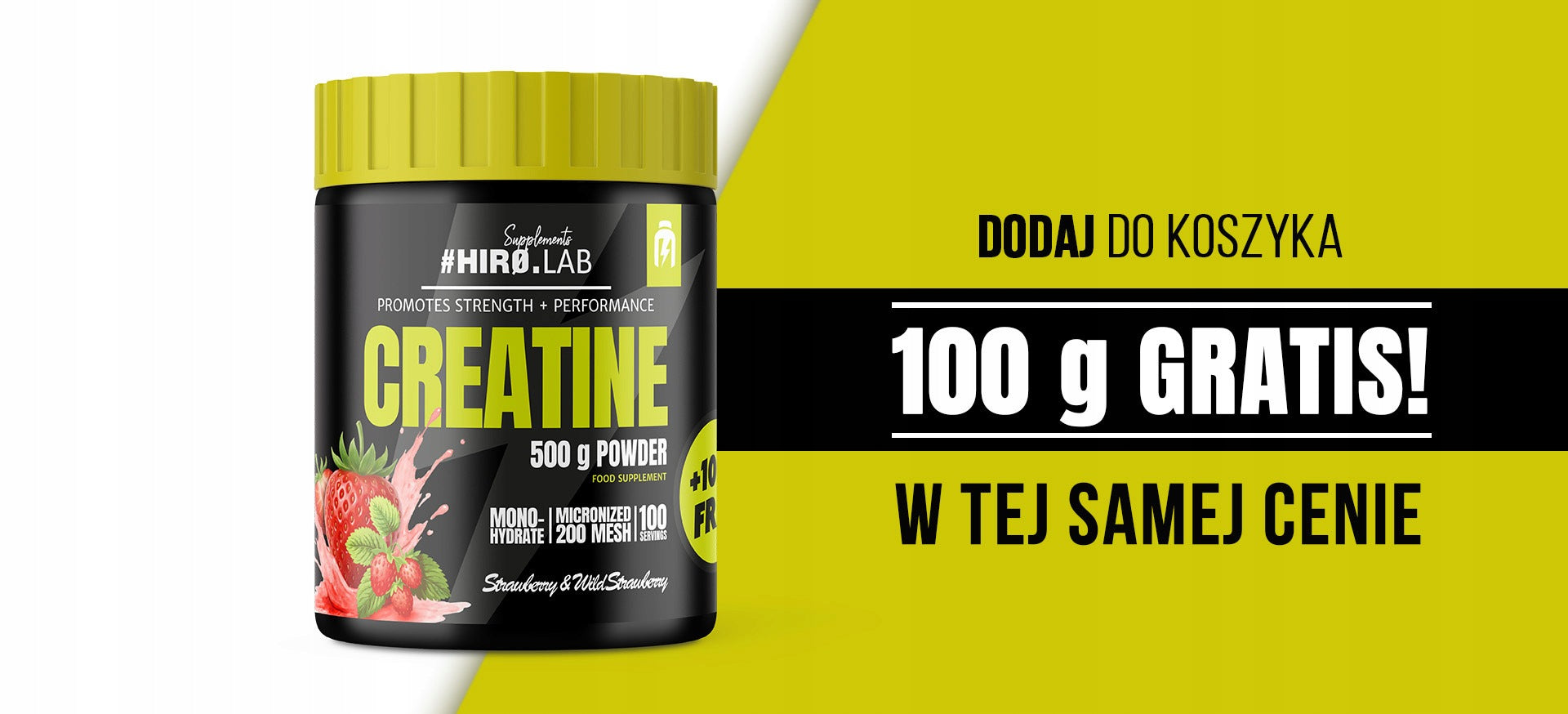 2x CREATINE MONOHYDRATE CREATINE 500g +100g CREATINE LEVEL 240p HIRO.LAB Brand HIRO.LAB
