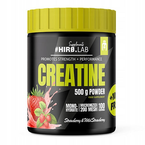 2x CREATINE MONOHYDRATE CREATINE 500g +100g CREATINE LEVEL 240p HIRO.LAB Expiration date at least six months from the date of purchase