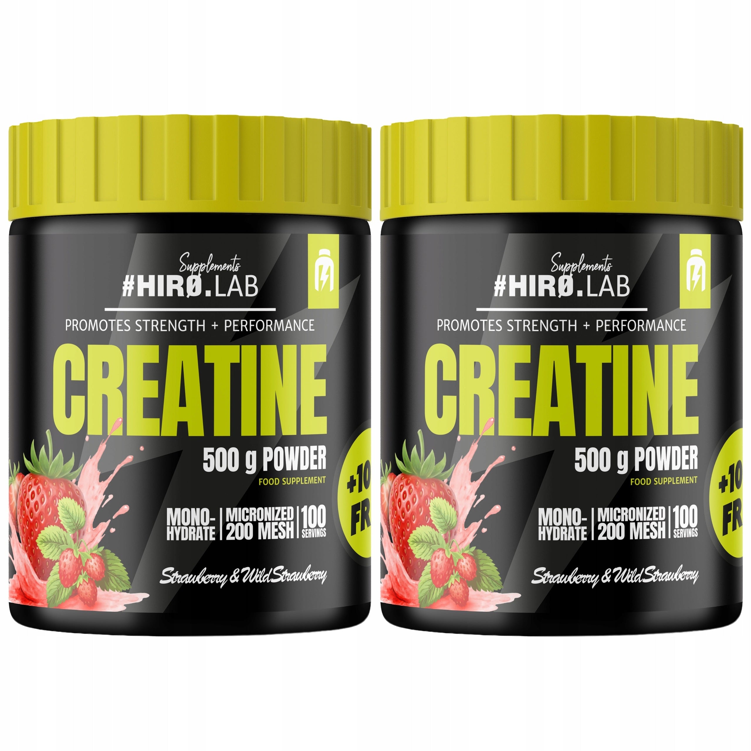 2x CREATINE MONOHYDRATE CREATINE 500g +100g CREATINE LEVEL 240p HIRO.LAB