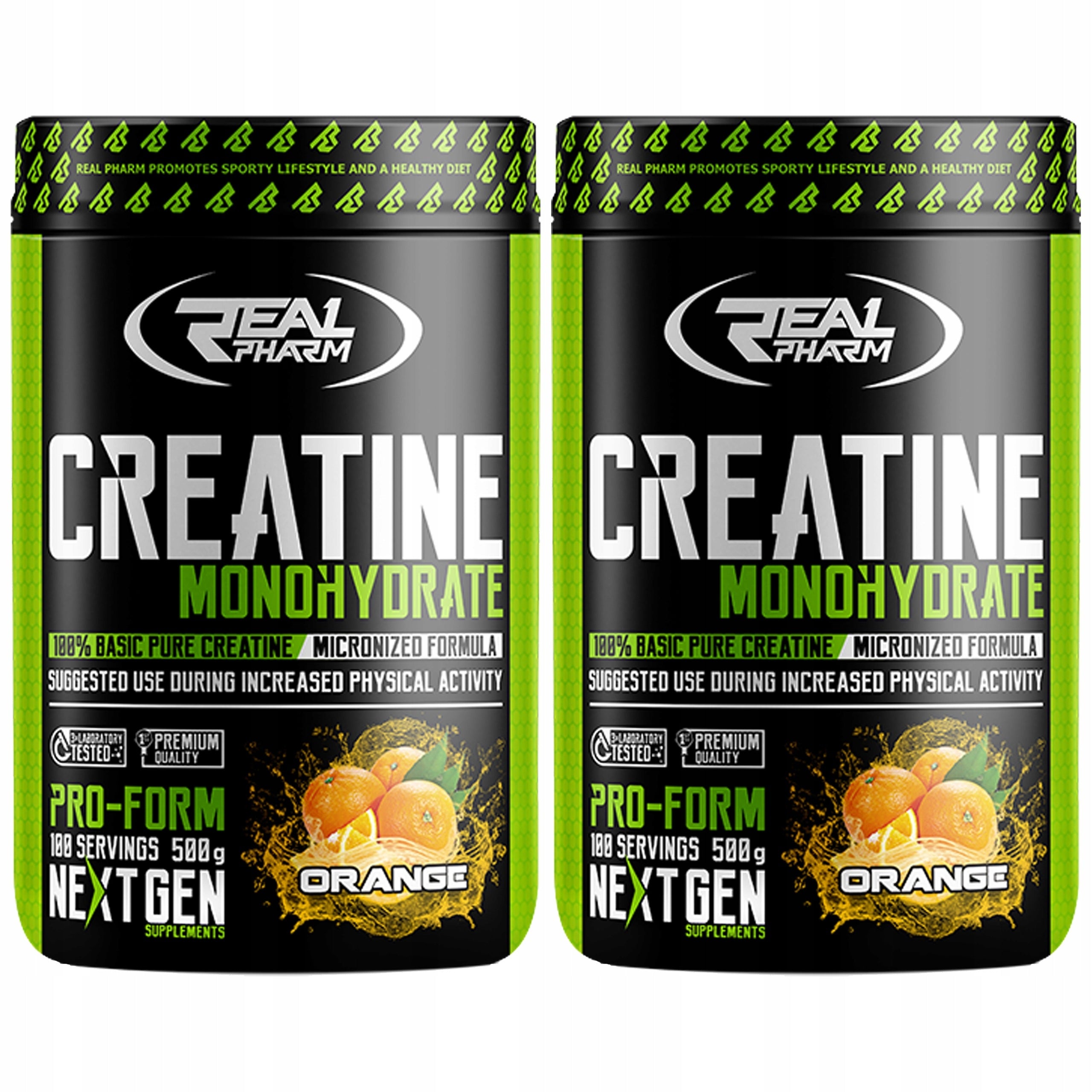 2x CREATINE MONOHYDRATE STRENGTH GROWTH REGENERATION ATP 500g 100 SERVINGS REAL P