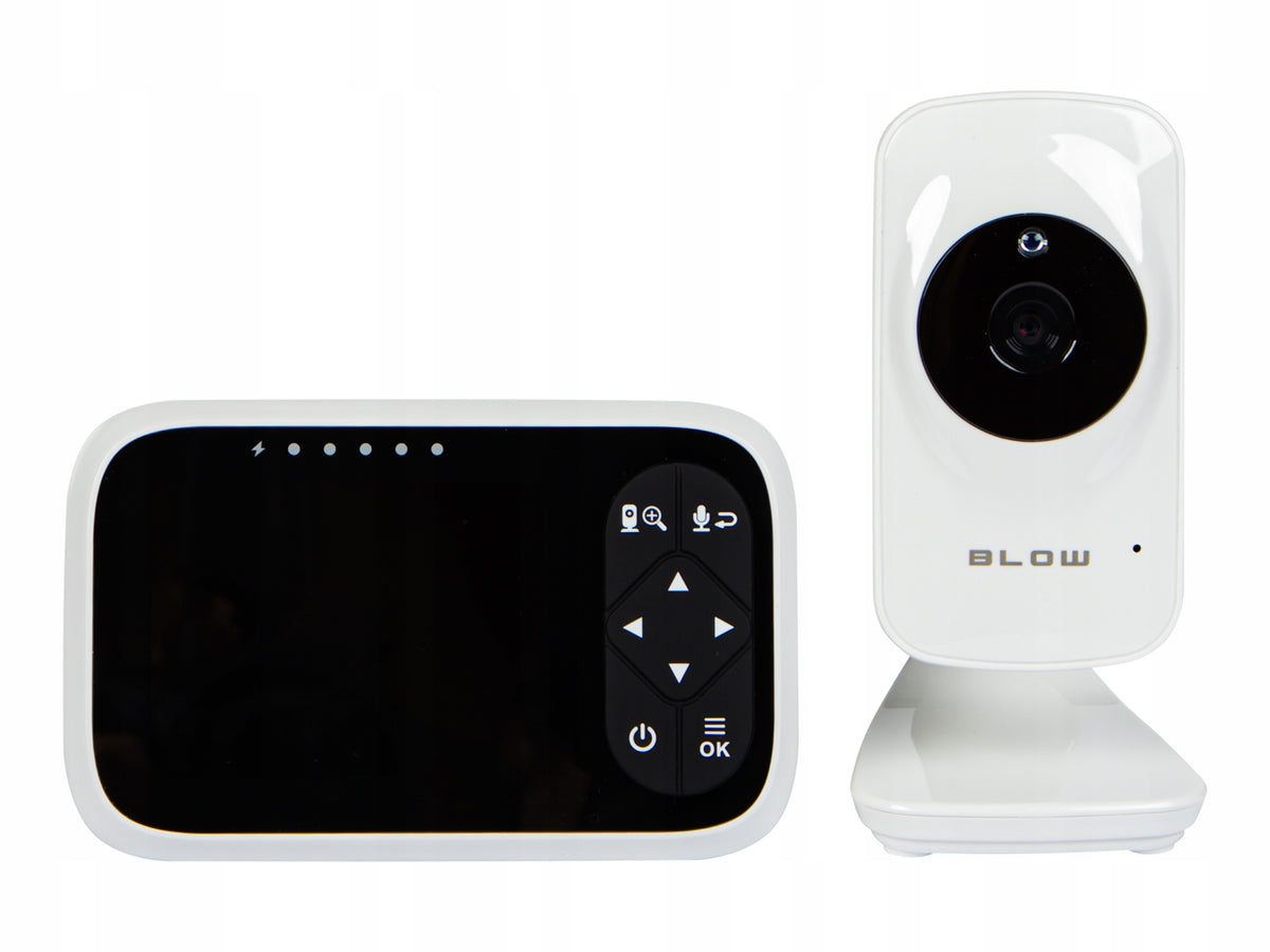 2x Camera Blow Nanny Electronic Monitor Lcd Live Zoom Baby Kolysa