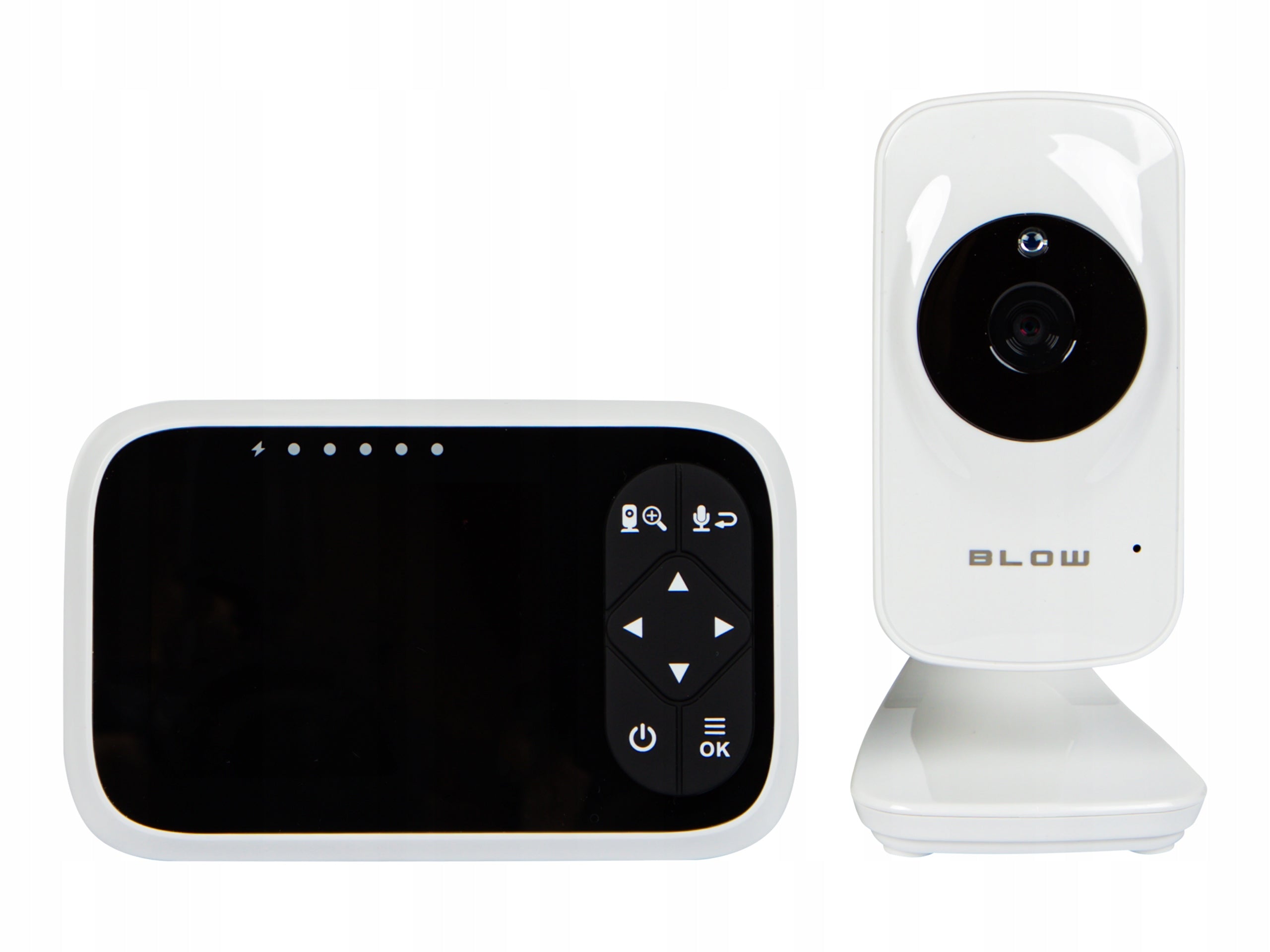 2x Camera Blow Nanny Electronic Monitor Lcd Live Zoom Baby Kolysa