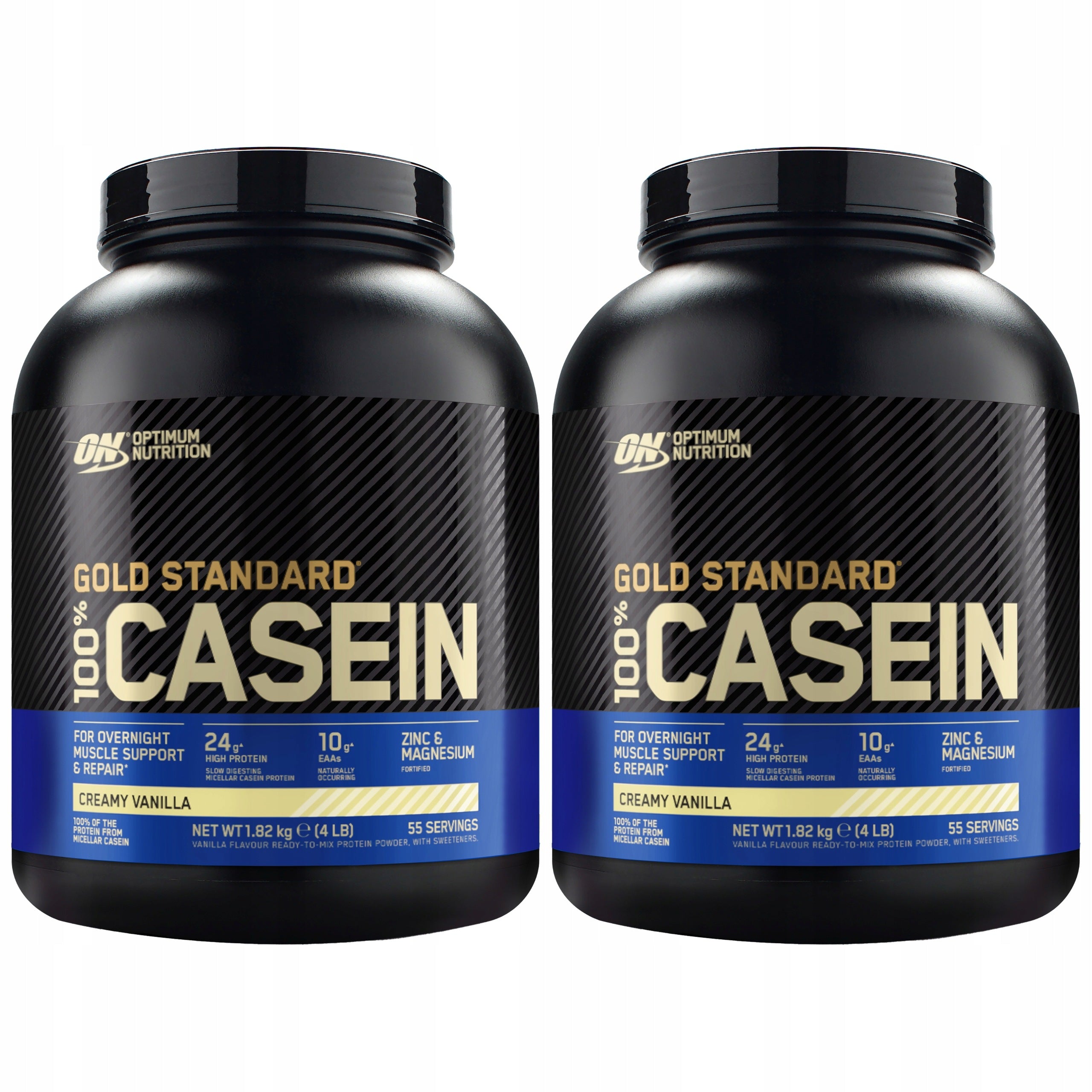 2x Casein Protein 100% Casein Protein 24g 1820g Optimum Nutrition