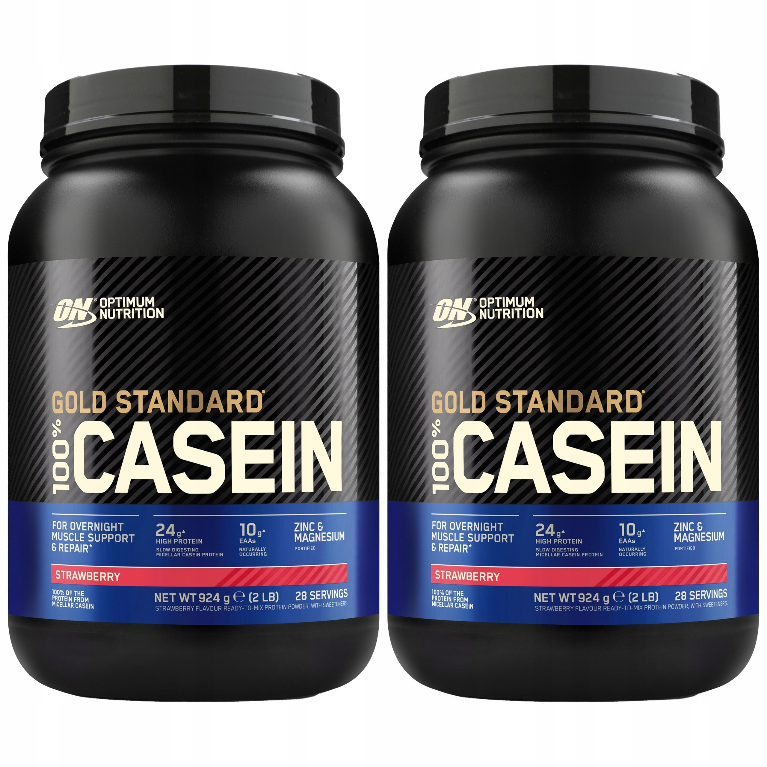 2x Casein Protein 100% Casein Protein 924g night regeneration ON
