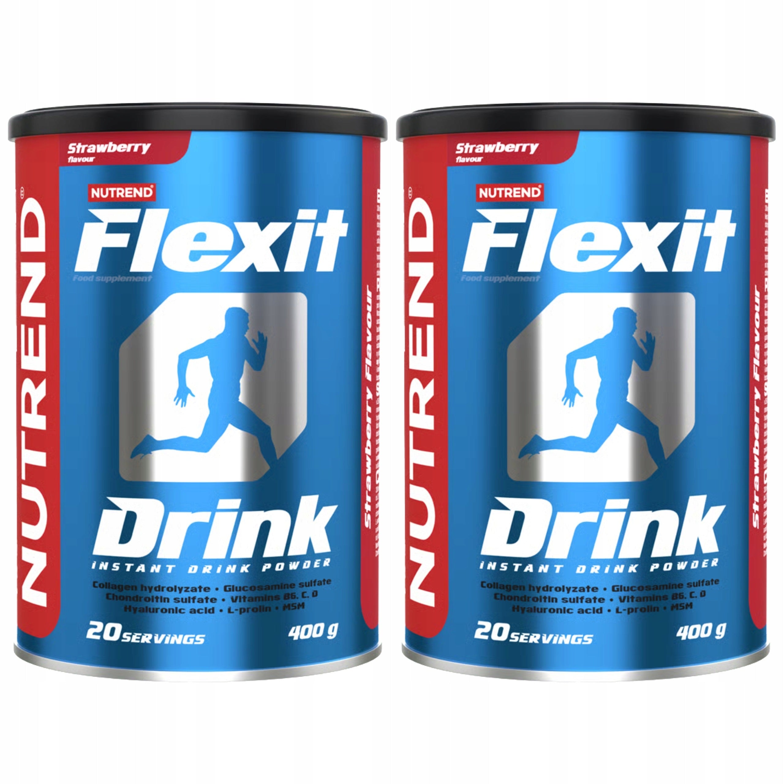 2x Collagen + Joints + Bones Glucosamine Chondroitin MSM 400g Nutrend