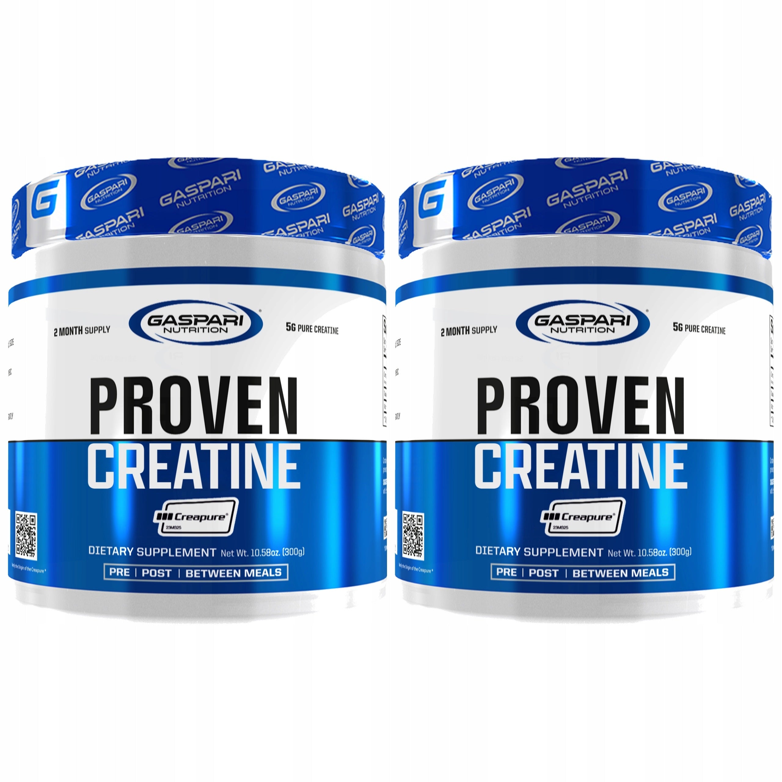 2x Creapure CREATINE MONOHYDRATE Proven CREATINE 300 g tasteless - Gaspari