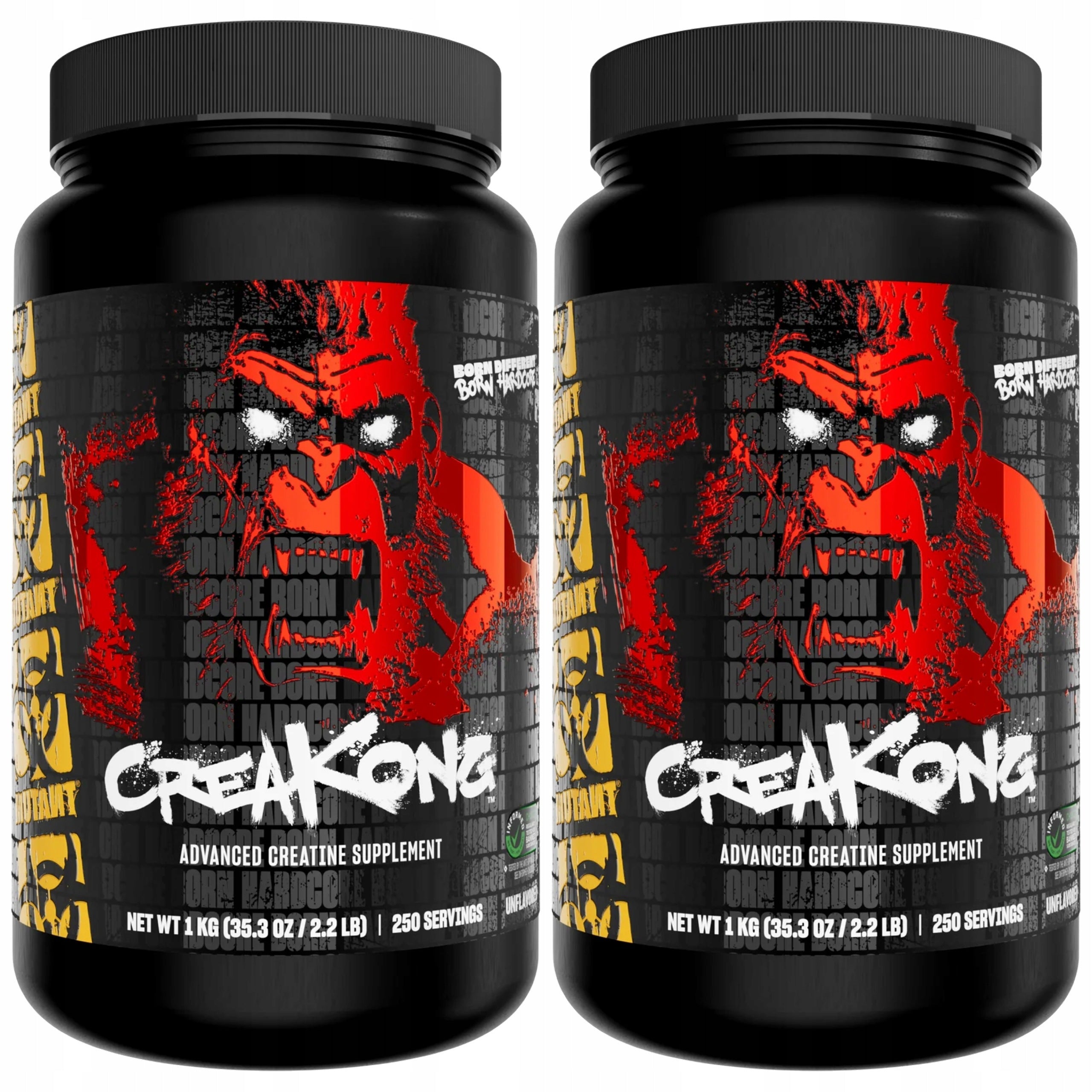2x Creatine CreaKong monohydrate magnesium chelate citrate MUTANT