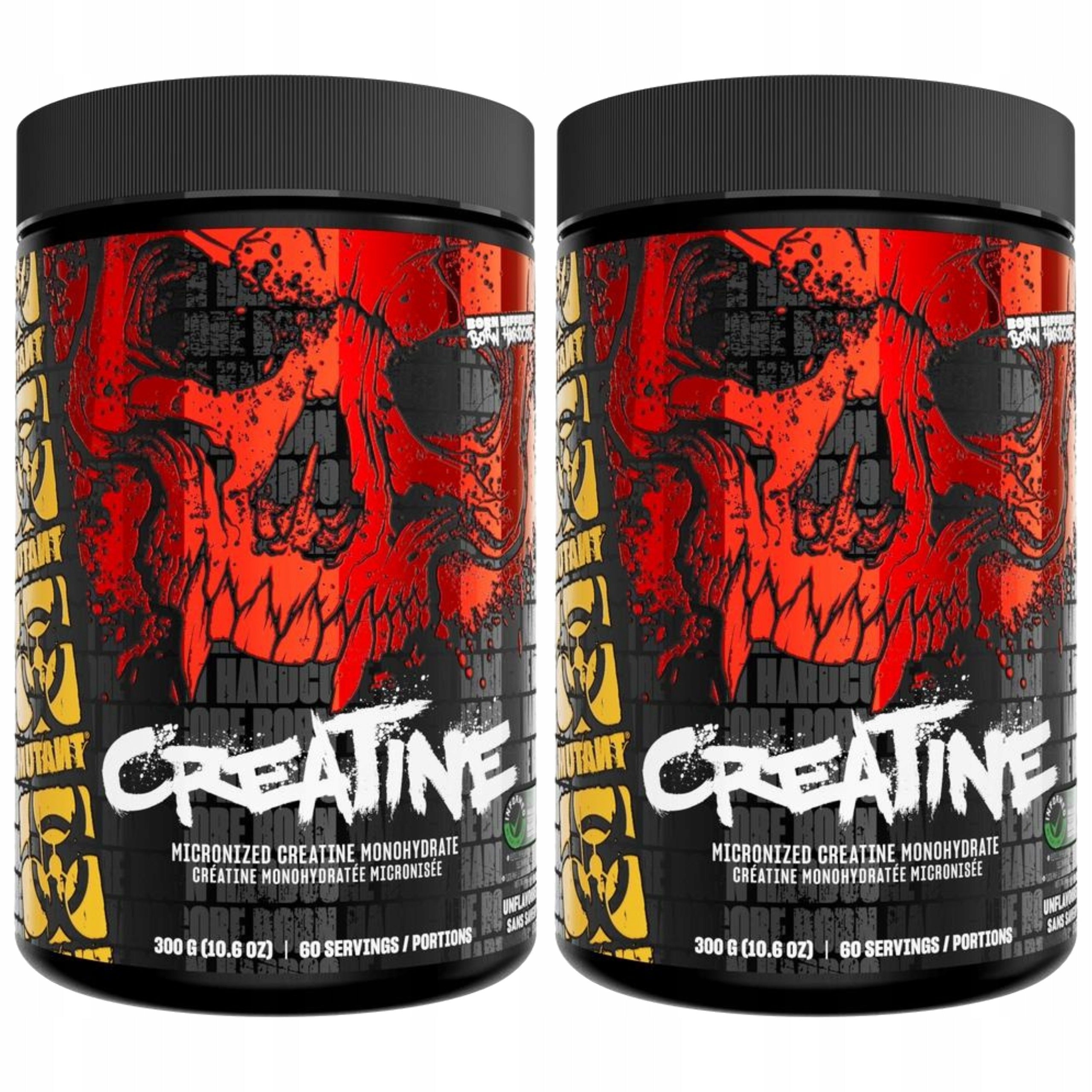 2x Creatine Monohydrate 300g Strength Muscle Mass Strength MUTANT