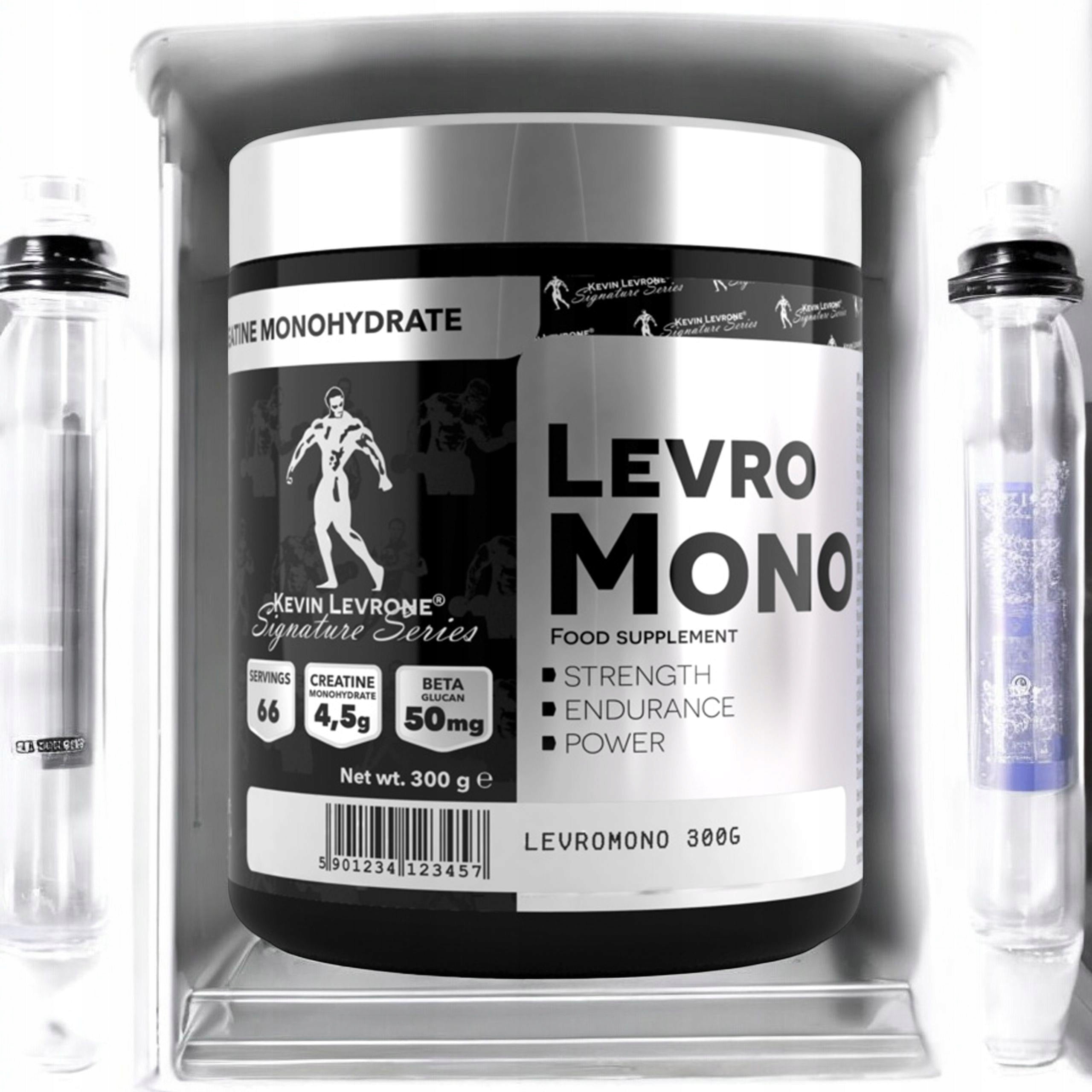 2x Creatine Monohydrate + Beta-glucan Muscle Strength LevroMono 300g Kevin Levr Brand Kevin Levrone