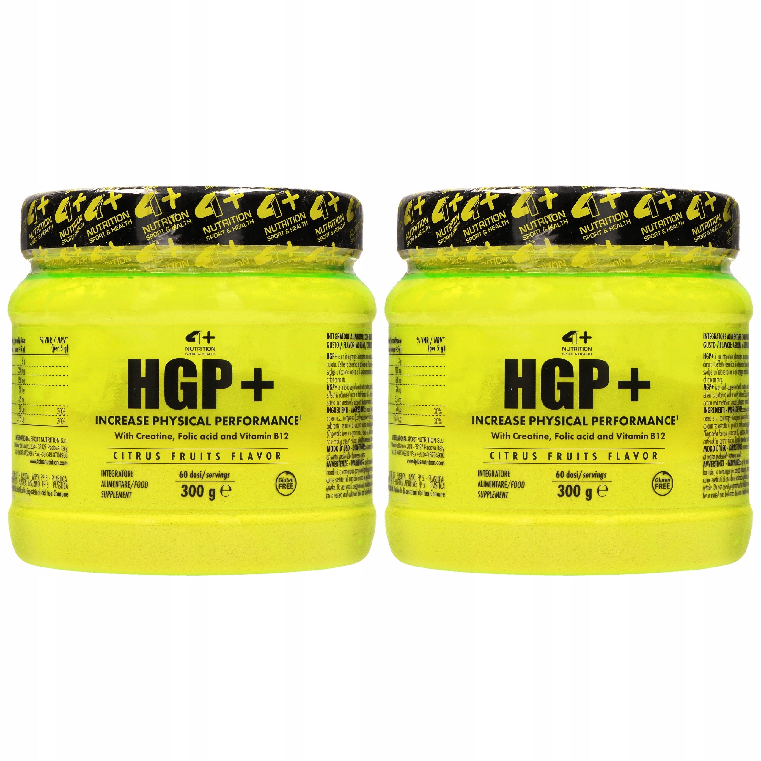 2x Creatine Monohydrate HCL Strength Muscle Mass Vitamins 4+ Nutrition