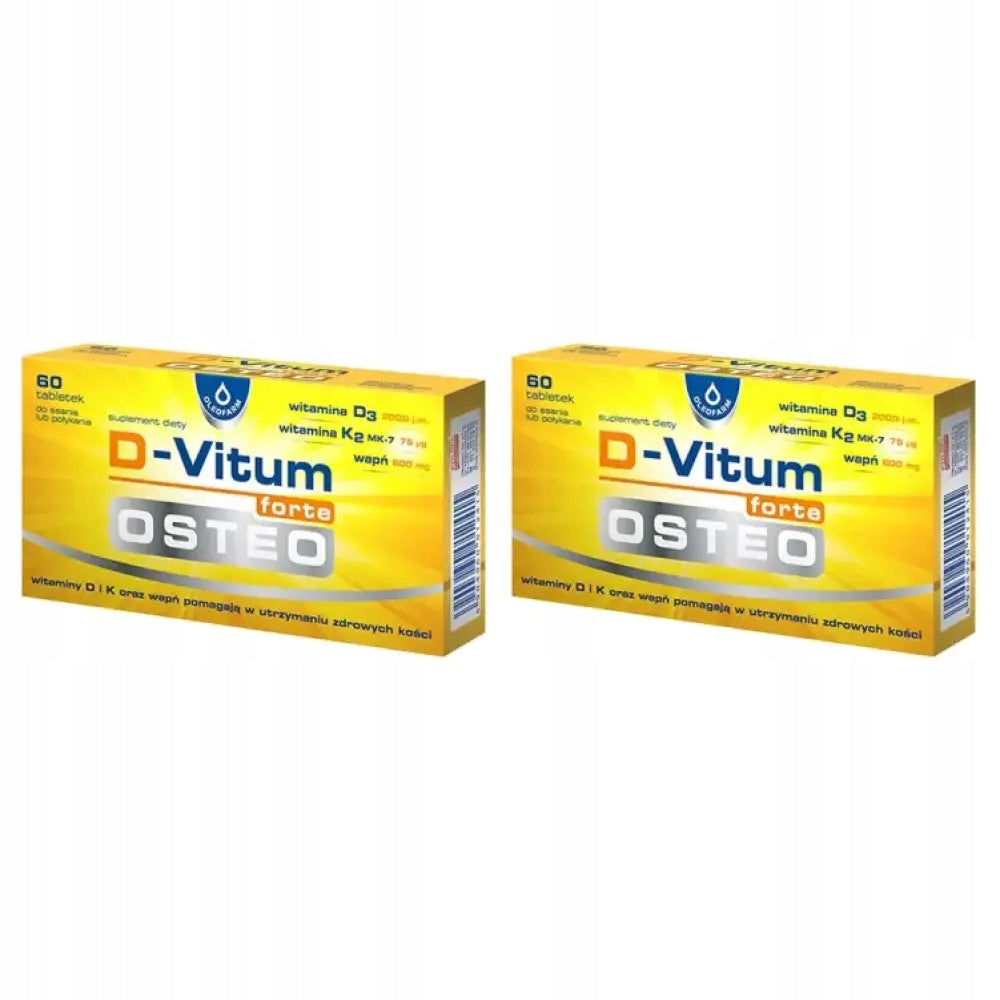 2x D-Vitum forte Osteo, 60 tablets