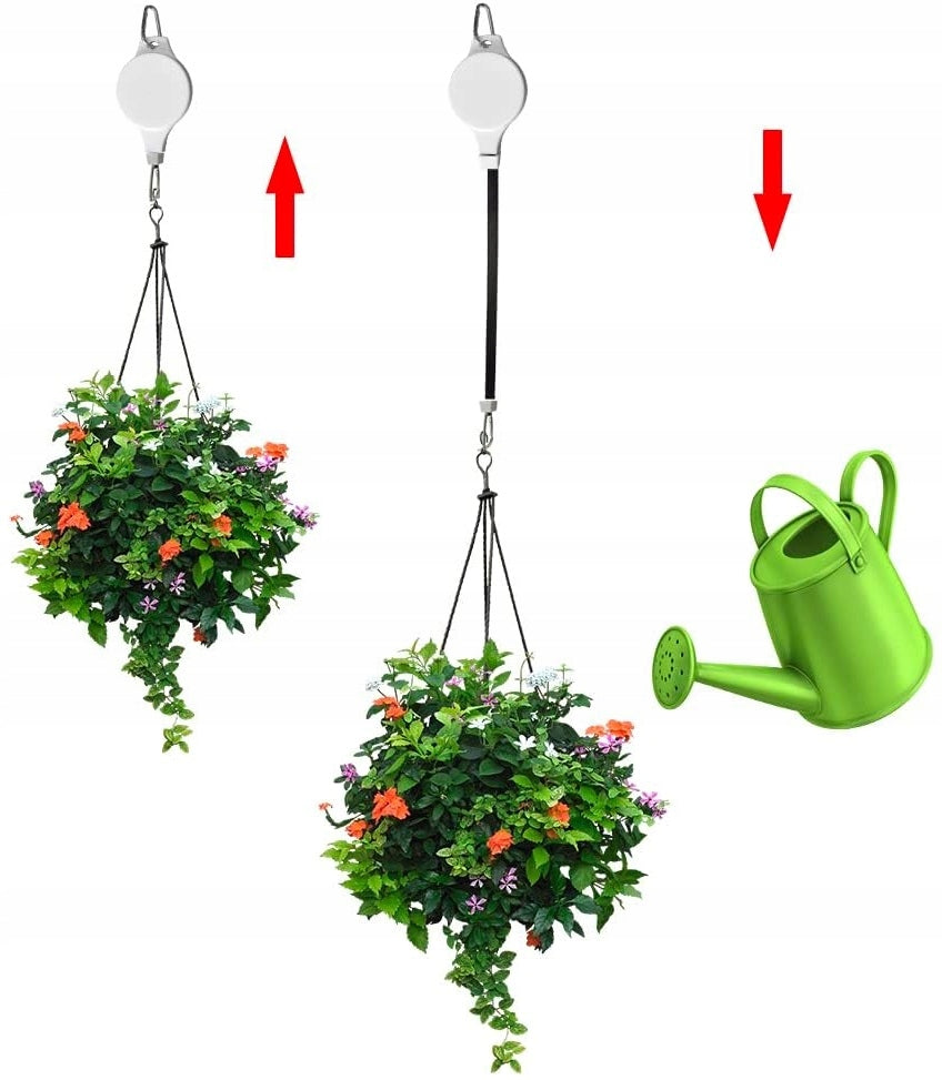 2x DECORATIVE HANGER FLOWER HOOK LANTERN FOR BALCONY TERRACE ADJUSTABLE Brand BNTrade