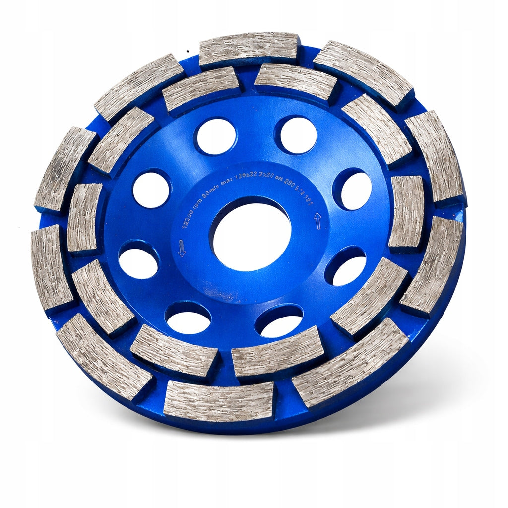 2x DIAMOND DISC FOR GRINDING CONCRETE SEGMENTED POT 125MM CUTTER Manufacturer code TARCZA DO SZLIFOWANIA BETONU 125mm DIAMENTOWA