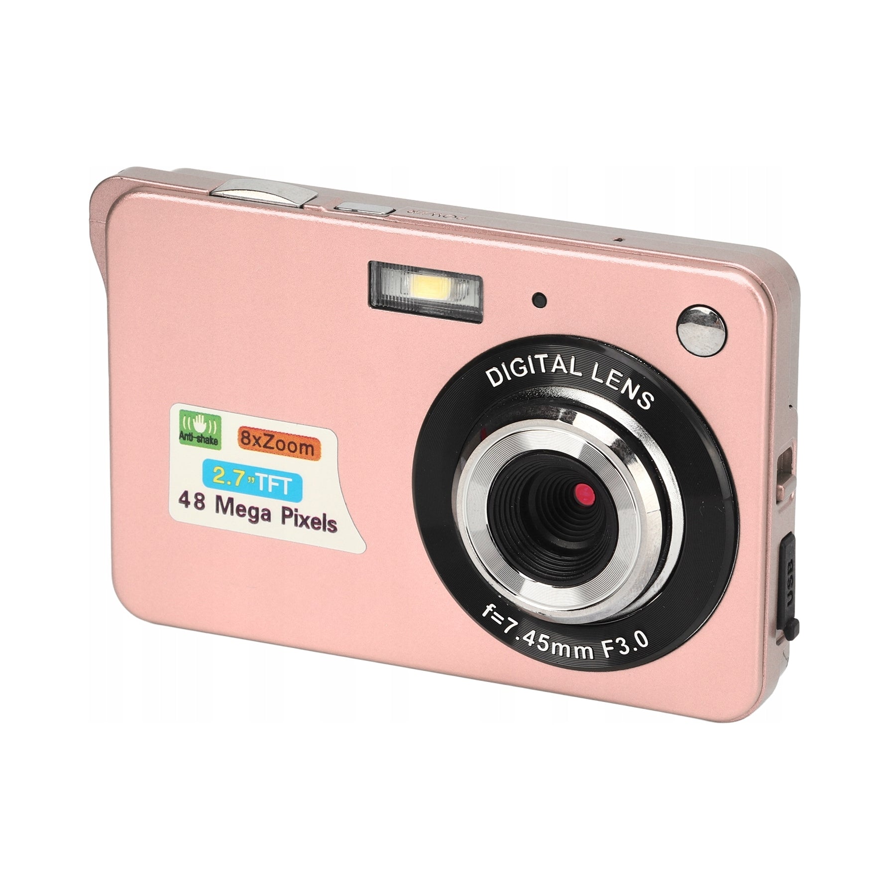 2x Digital Camera 4k 48 Mp 2 7 Inch Rozowy