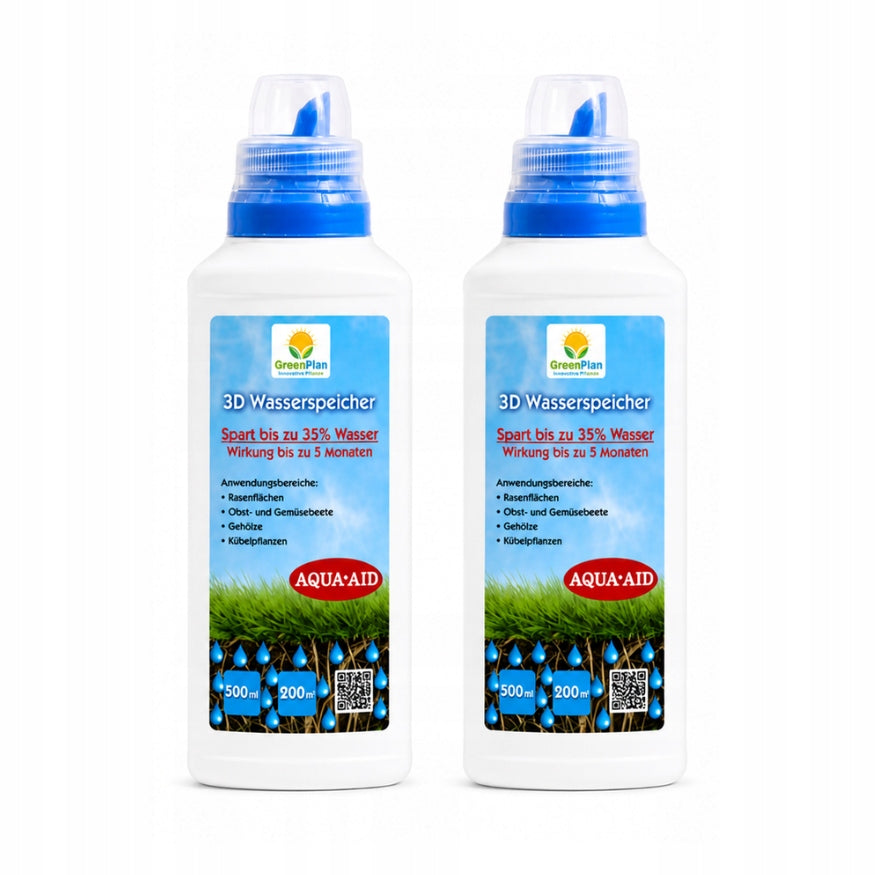 2x Drain & Save Water Liquid for Soil Drainage and Anti-Drying 500ml