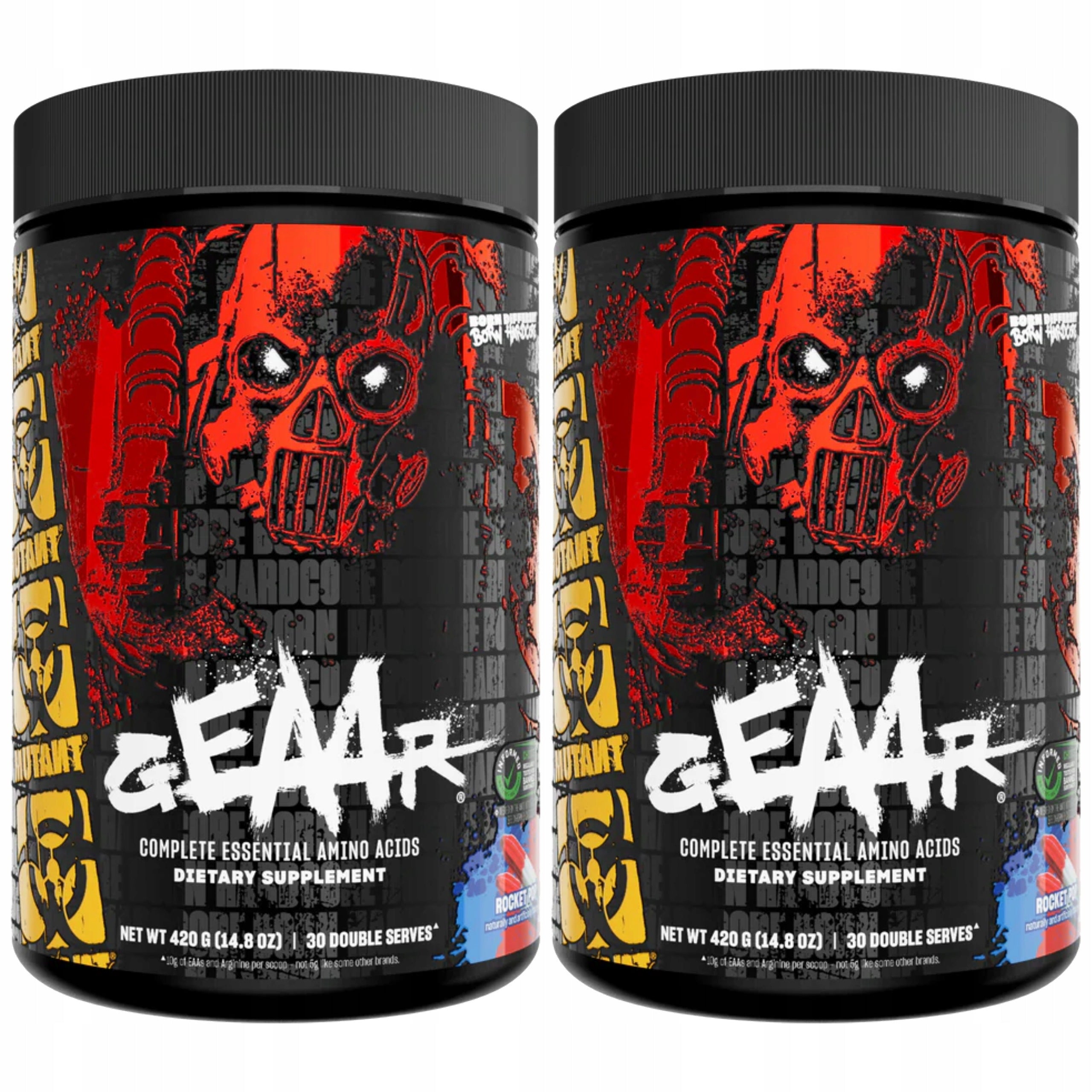 2x EAA BCAA Leucine Regeneration Electrolytes 400g Mutant GEAAR