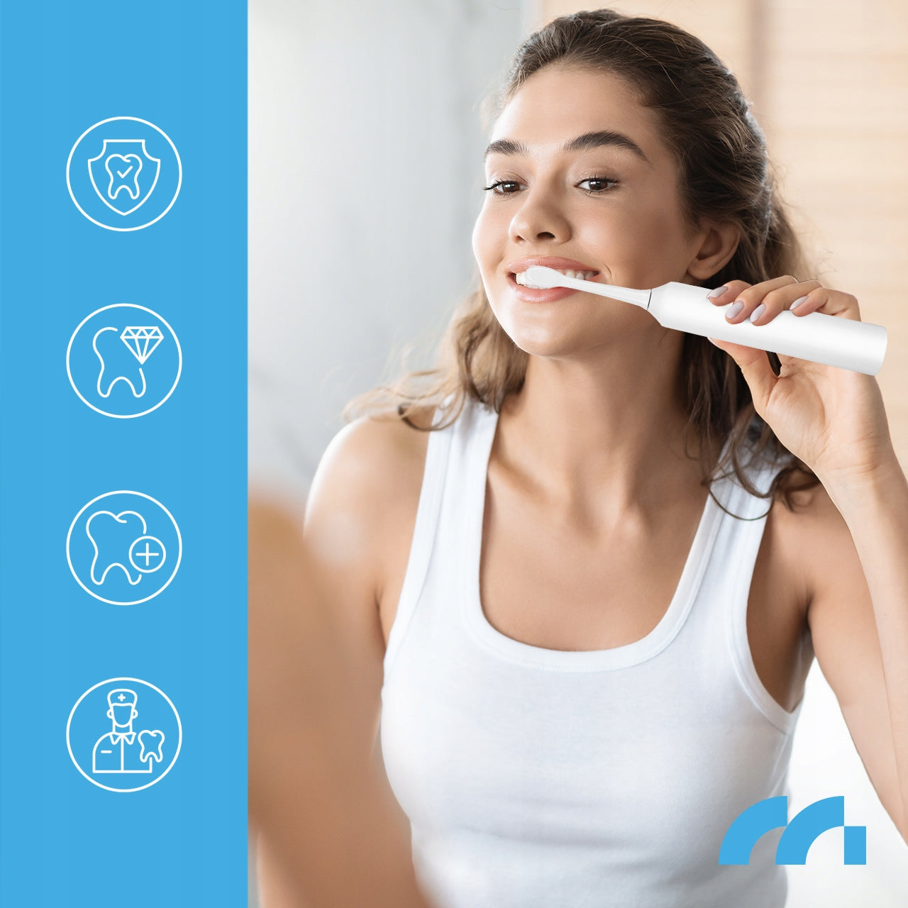 2x ELECTRIC SONIC TOOTHBRUSH SET OF 6 TIPS CHARGER Medical device no