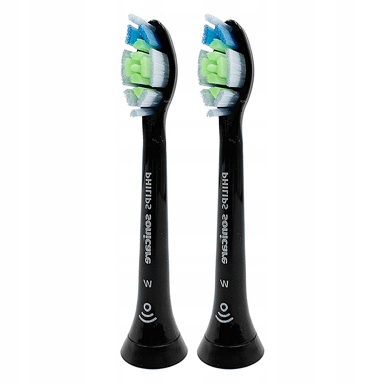2x ELECTRIC TOOTHBRUSH TIP PHILIPS DIAMOND CLEAN BLACK HX6061/13