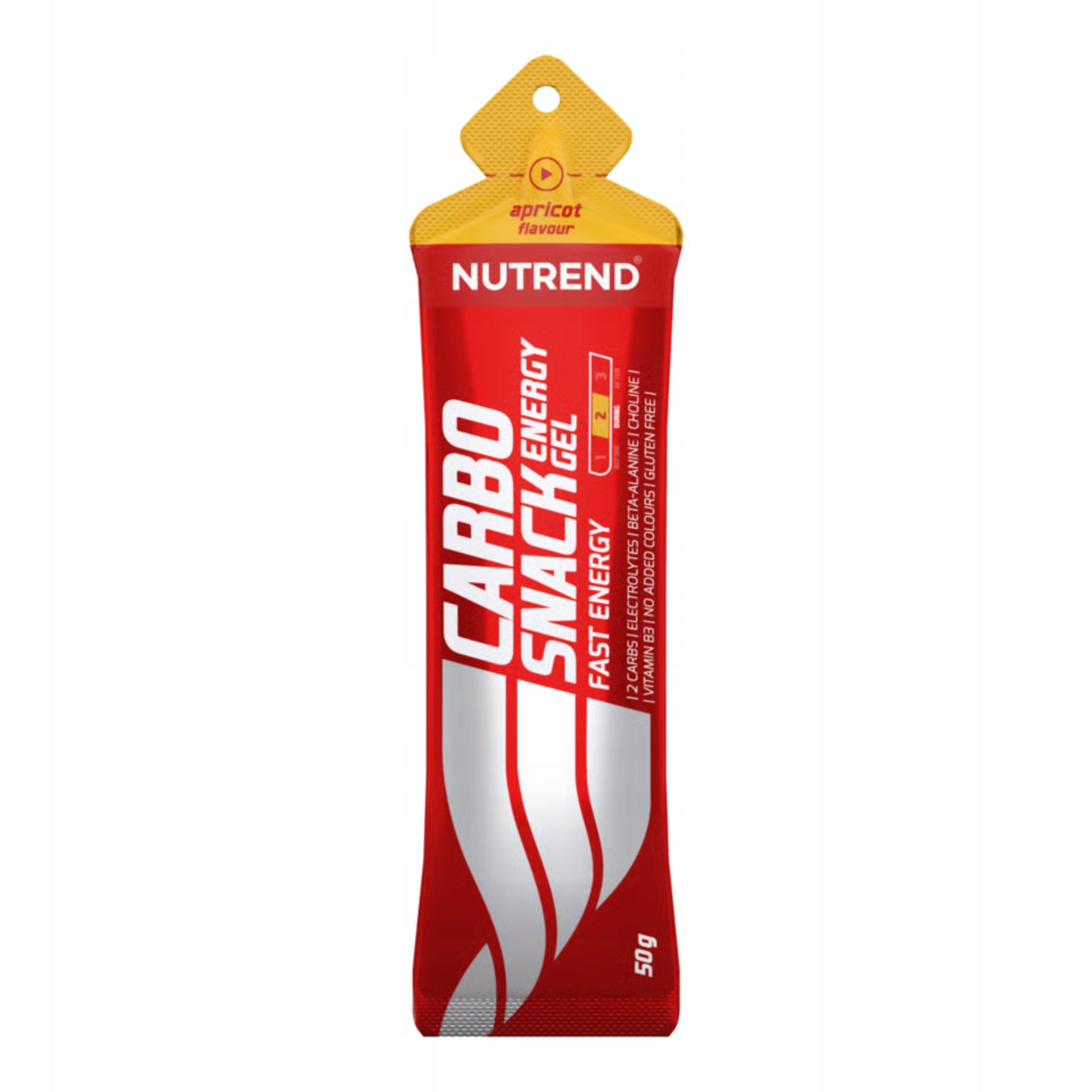 2x ENERGY GEL CARBOSNACK 31g CARBOHYDRATES BETA-ALANINE 18x50g NUTREND Brand Nutrend