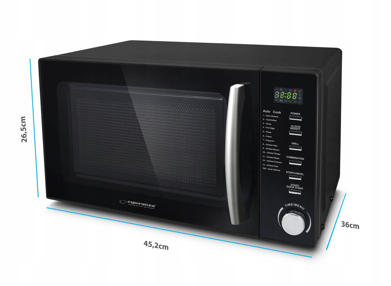 2x ESPERANZA COCINERO EKO010 MICROWAVE OVEN Model COCINERO
