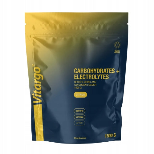 2x Electrolytes Vitargo Carbohydrates Electrolyte 1500g Lemon Expiration date at least six months from the date of purchase