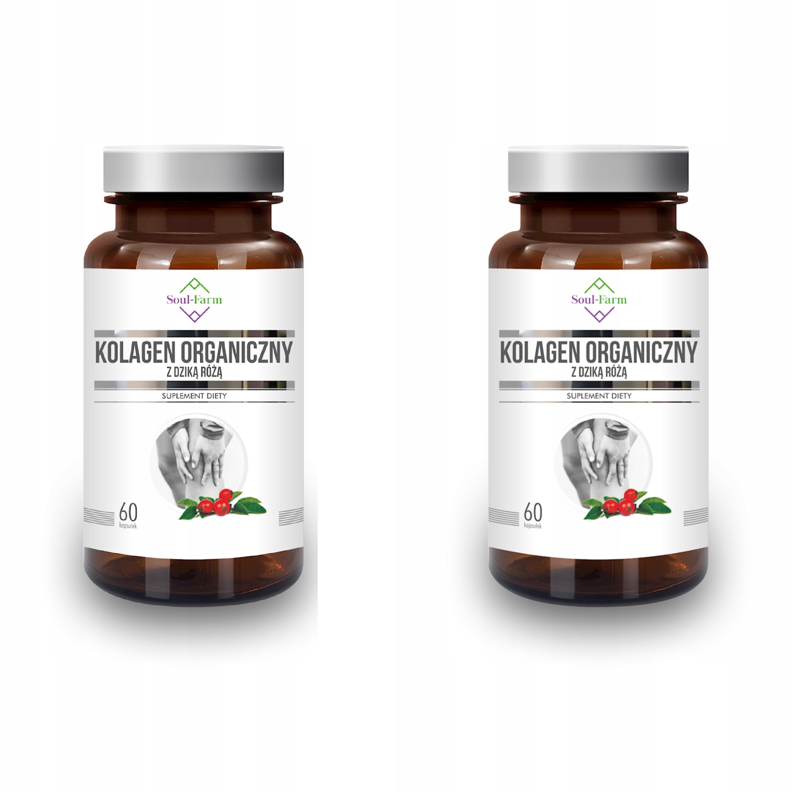 2x FISH COLLAGEN WITH WILD ROSE 60 CAPSULES - SOUL FARM