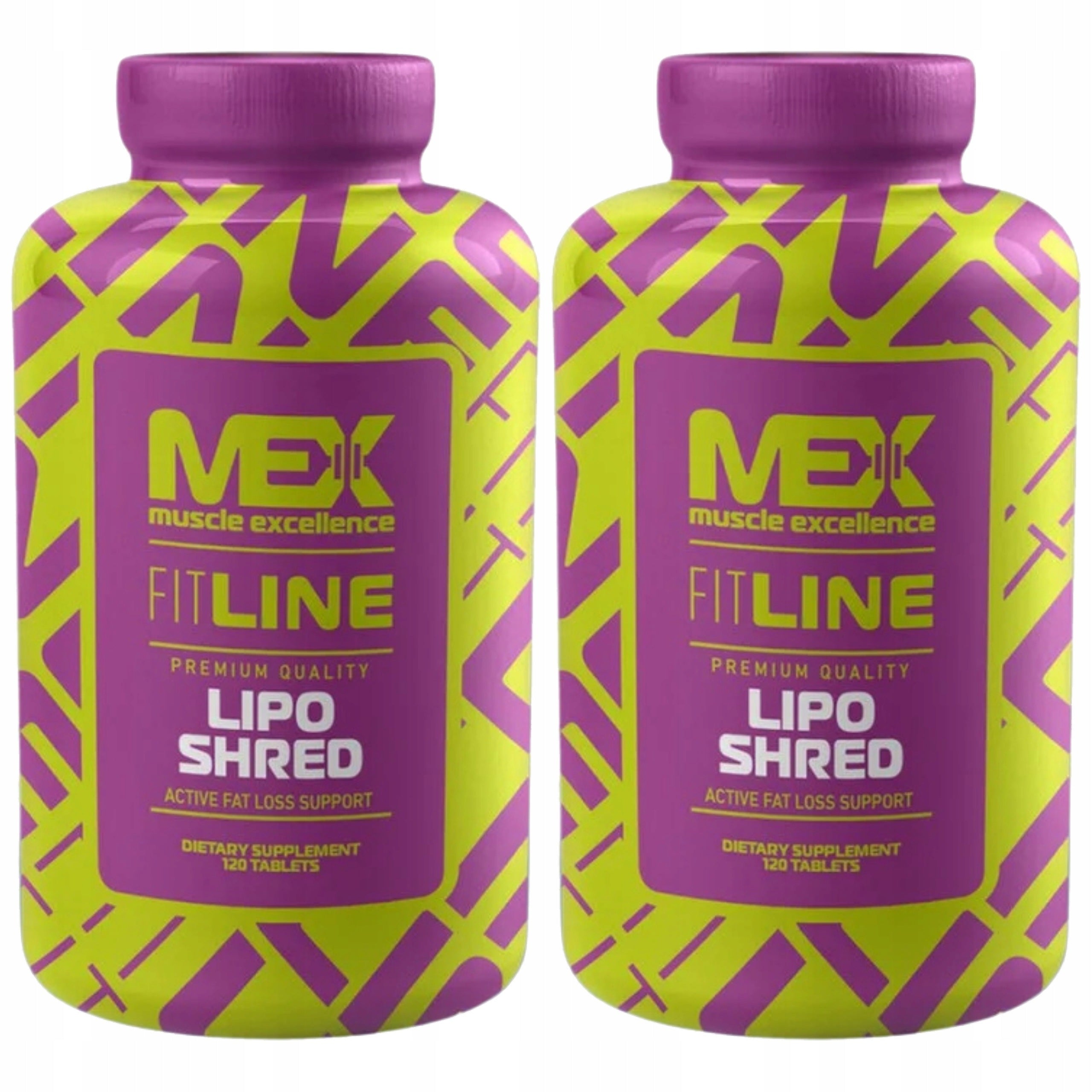 2x Fat Burner Reduction Lipo Shred 120 kaps Slimming MEX