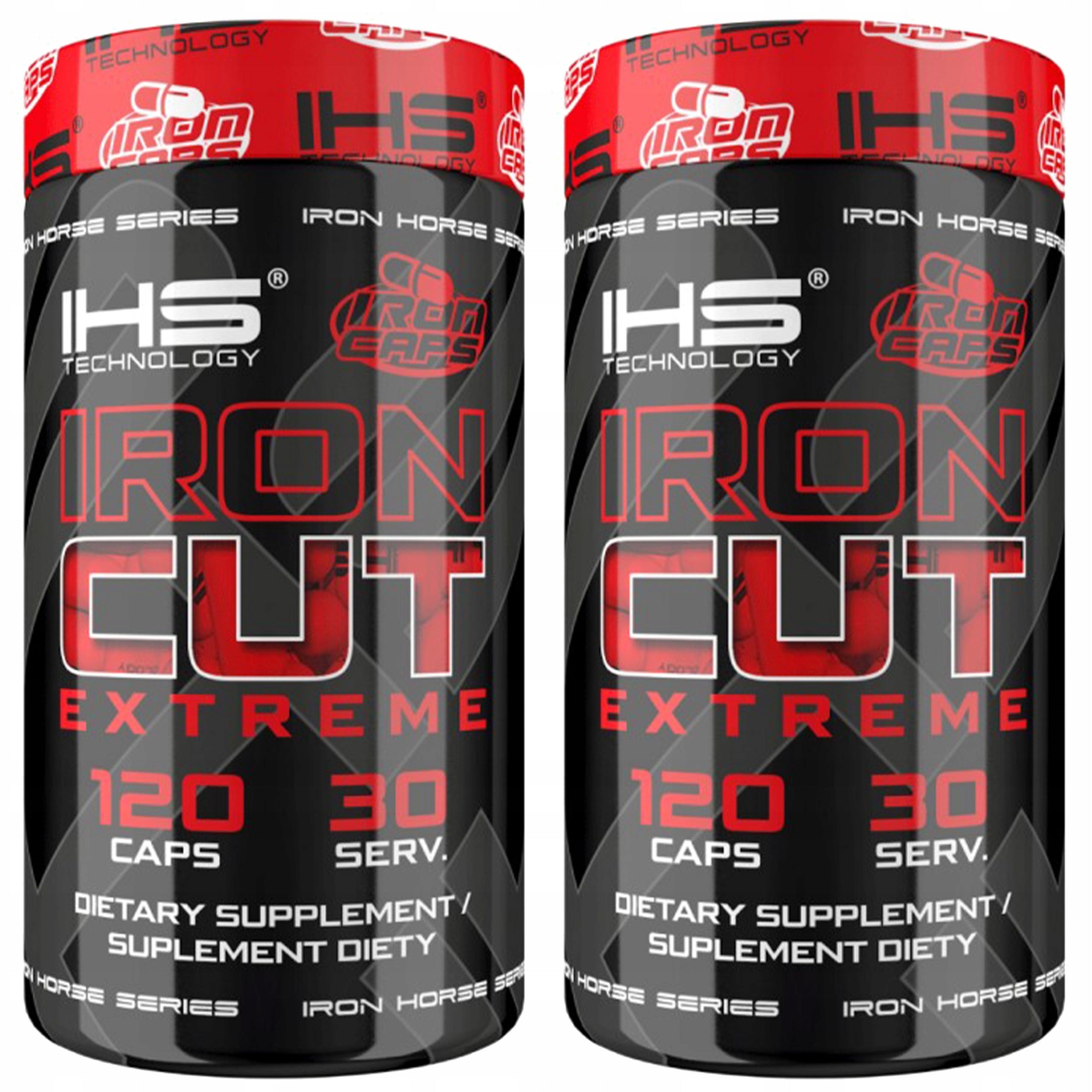 2x Fat burner cranberry black without nettle chrome 120 kaps IRON HORSE