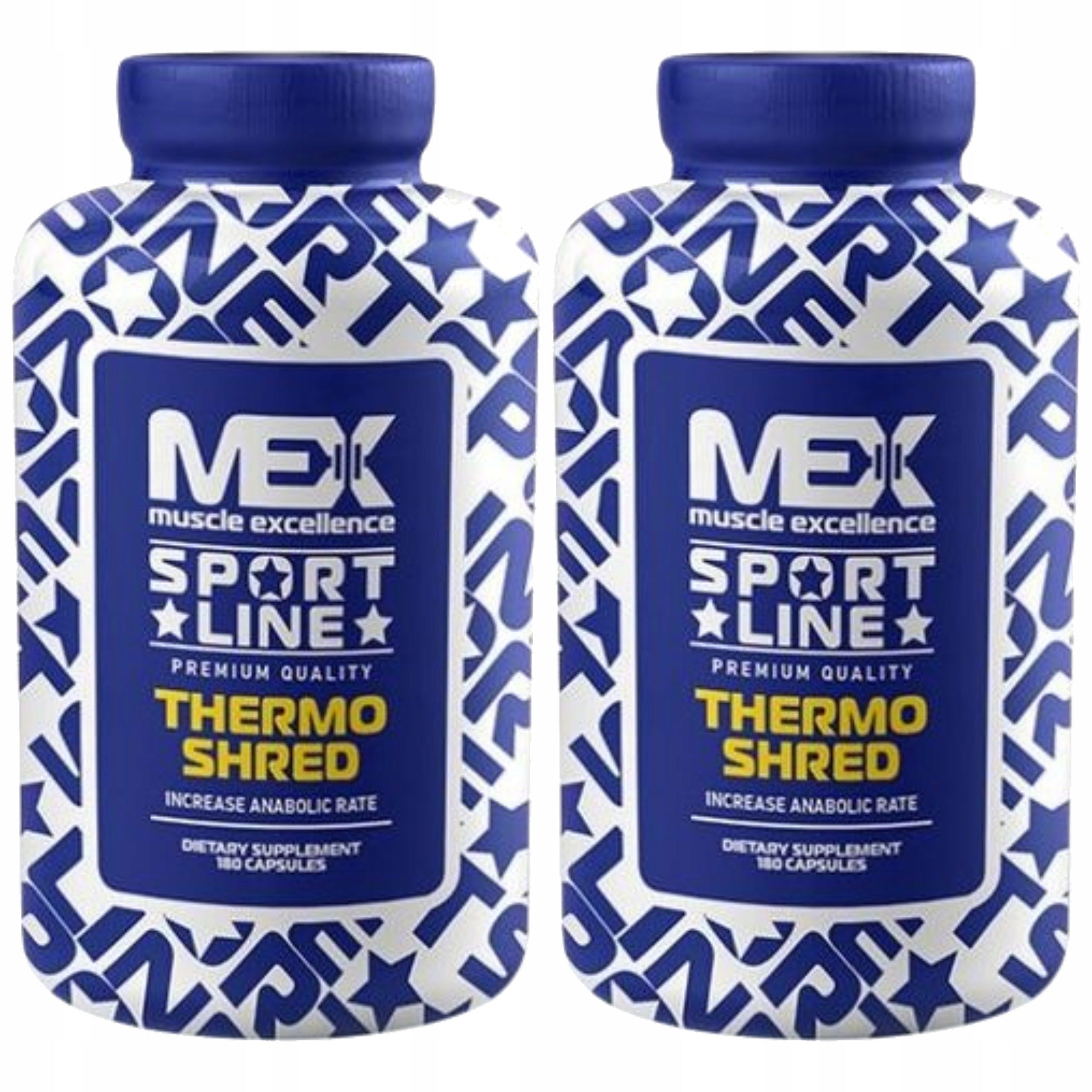 2x Fat burner thermogenic energy 180 capsules MEX NUTRITION