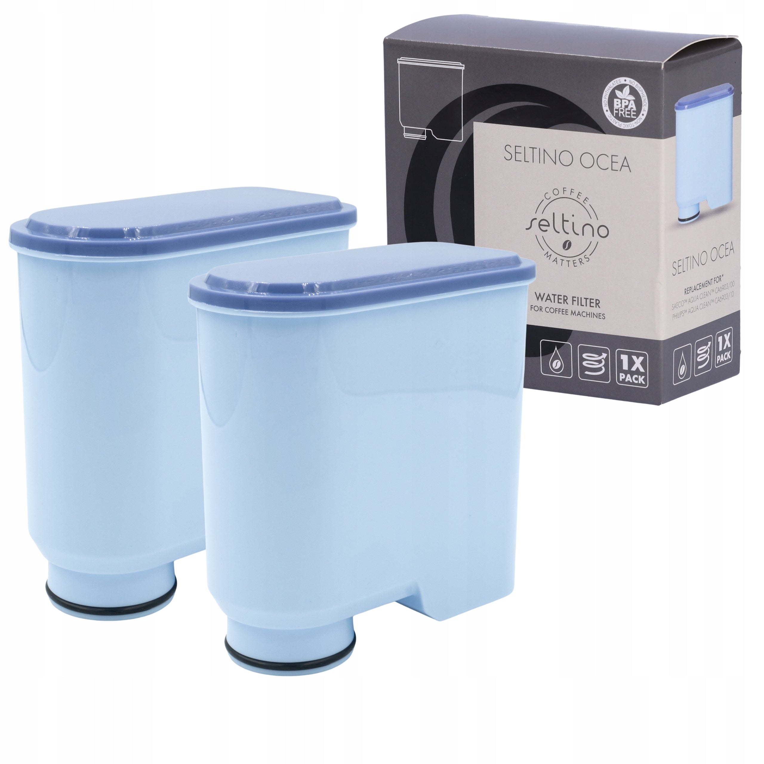 2x Filter for SAECO PHILIPS LATTE GO LATTEGO Seltino Ocea