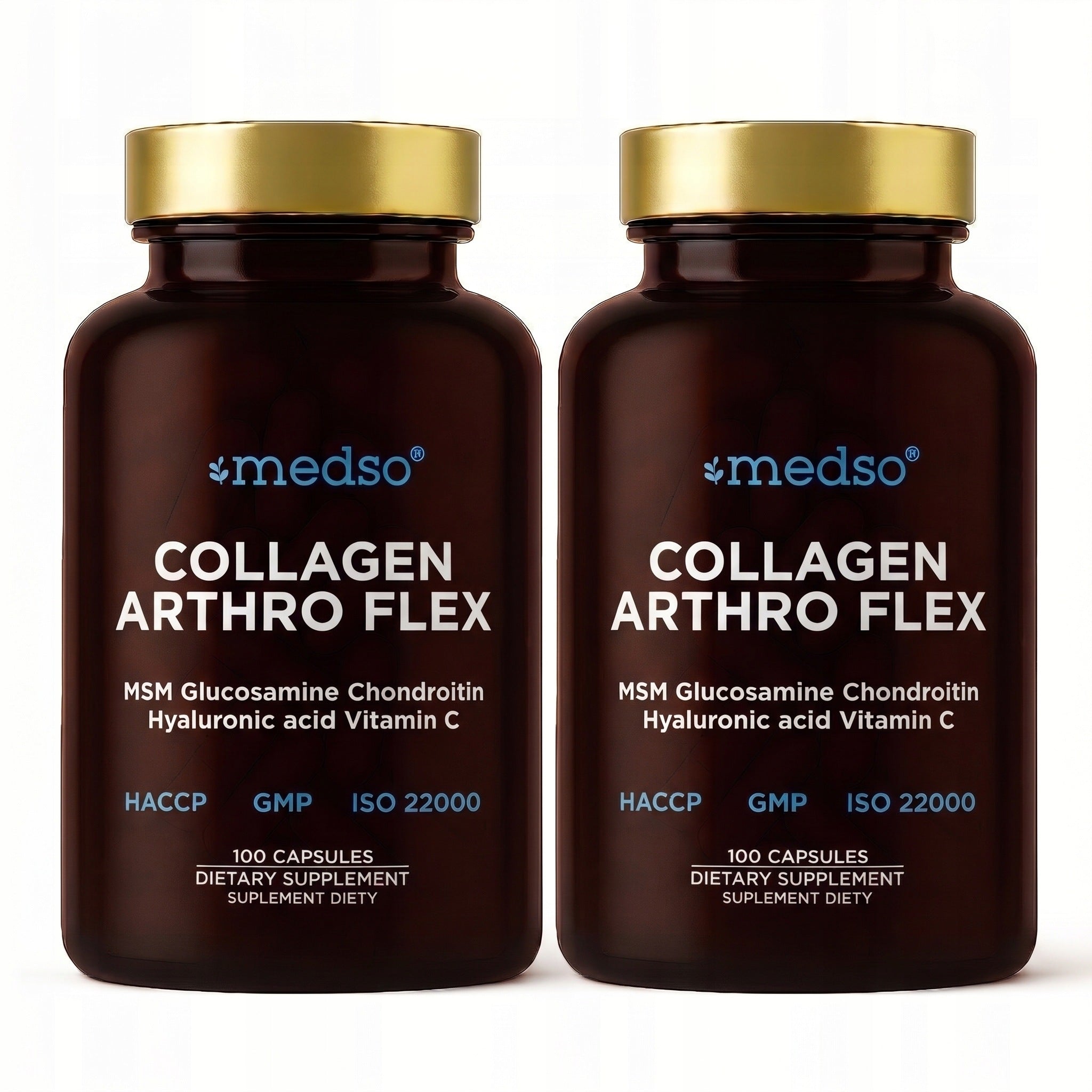 2x Fish Collagen Arthro MSM Glucosamine Chondroitin Joints Bones 100caps.