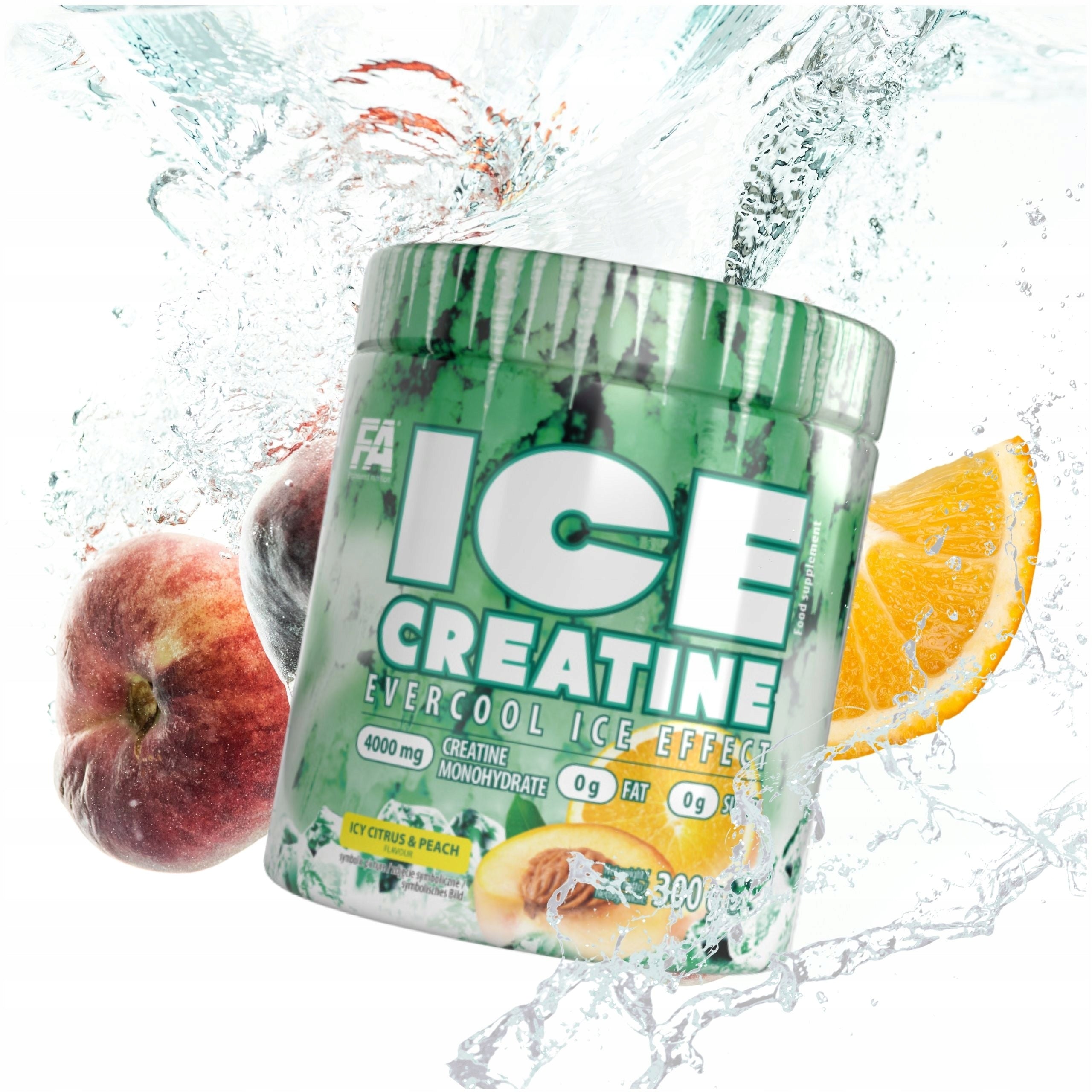 2x Fitnes Authority Ice Creatine 300g MONOHYDRATE STRENGTH Brand FA Nutrition