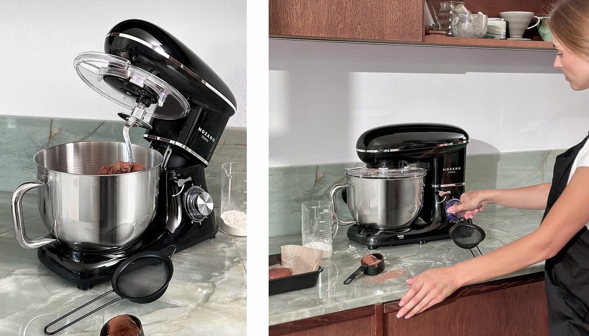 2x Food Processor Mozano Kitchen Machine 3200 2000w Black Power rating 2000 W