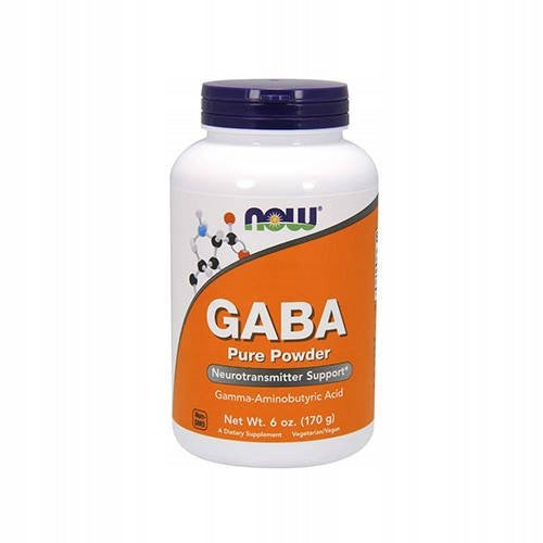 2x GABA Pure Power sleep regeneration relaxation stress 170g 340 servings NOW Foods Expiration date at least six months from the date of purchase