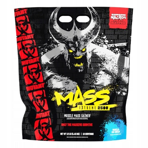 2x GAINER muscle mass 1070 kcal 230g carbohydrates 30g protein MUTANT Expiration date at least six months from the date of purchase