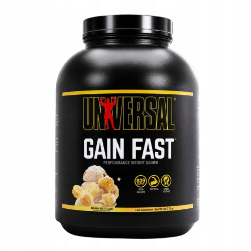 2x Gainer Protein Conditioner GAIN FAST 2300g Muscle Mass Banana UNIVERSAL Expiration date at least six months from the date of purchase