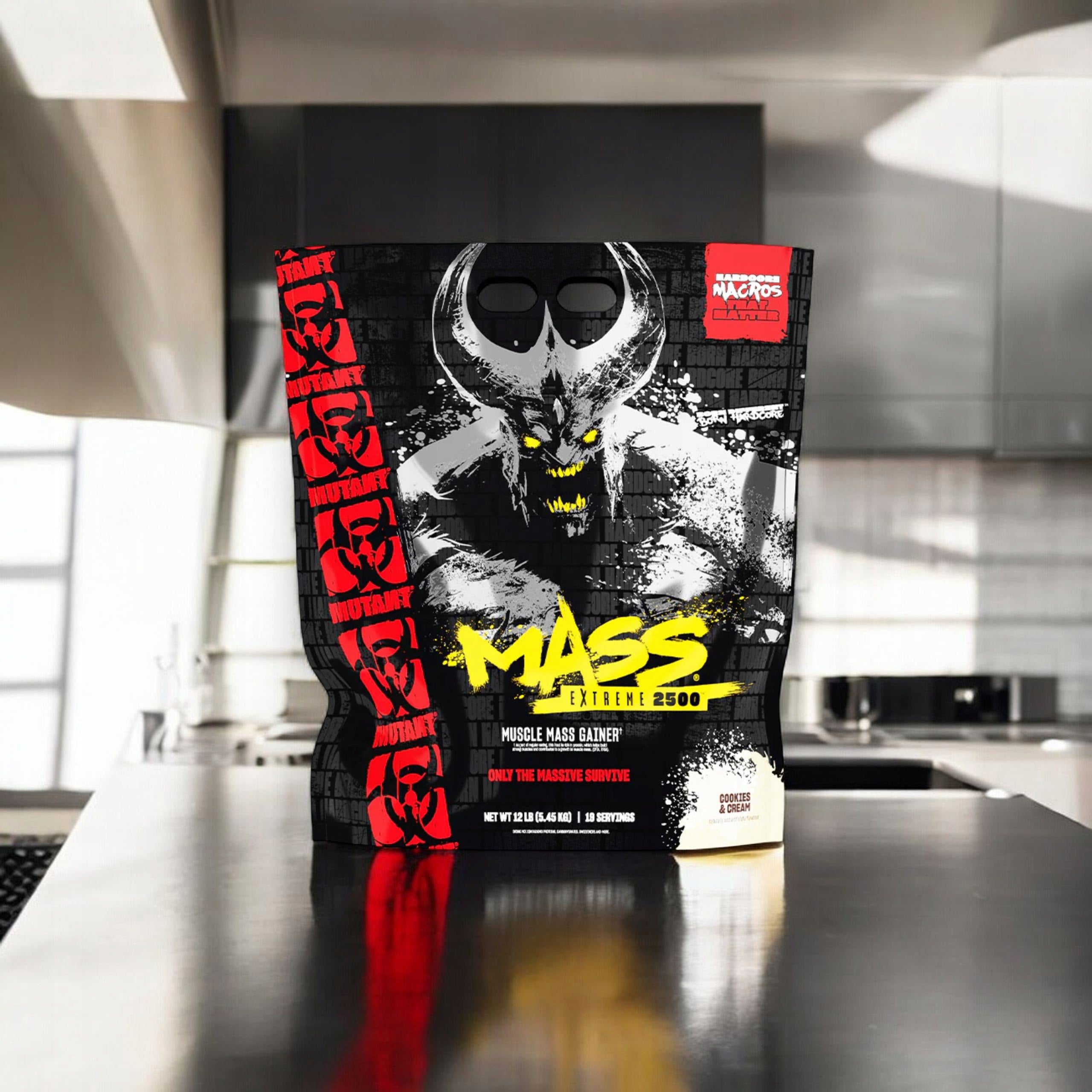 2x Gainer muscle mass 1070 kcal protein carbohydrates MUTANT Mass MUTANT Brand Mutant