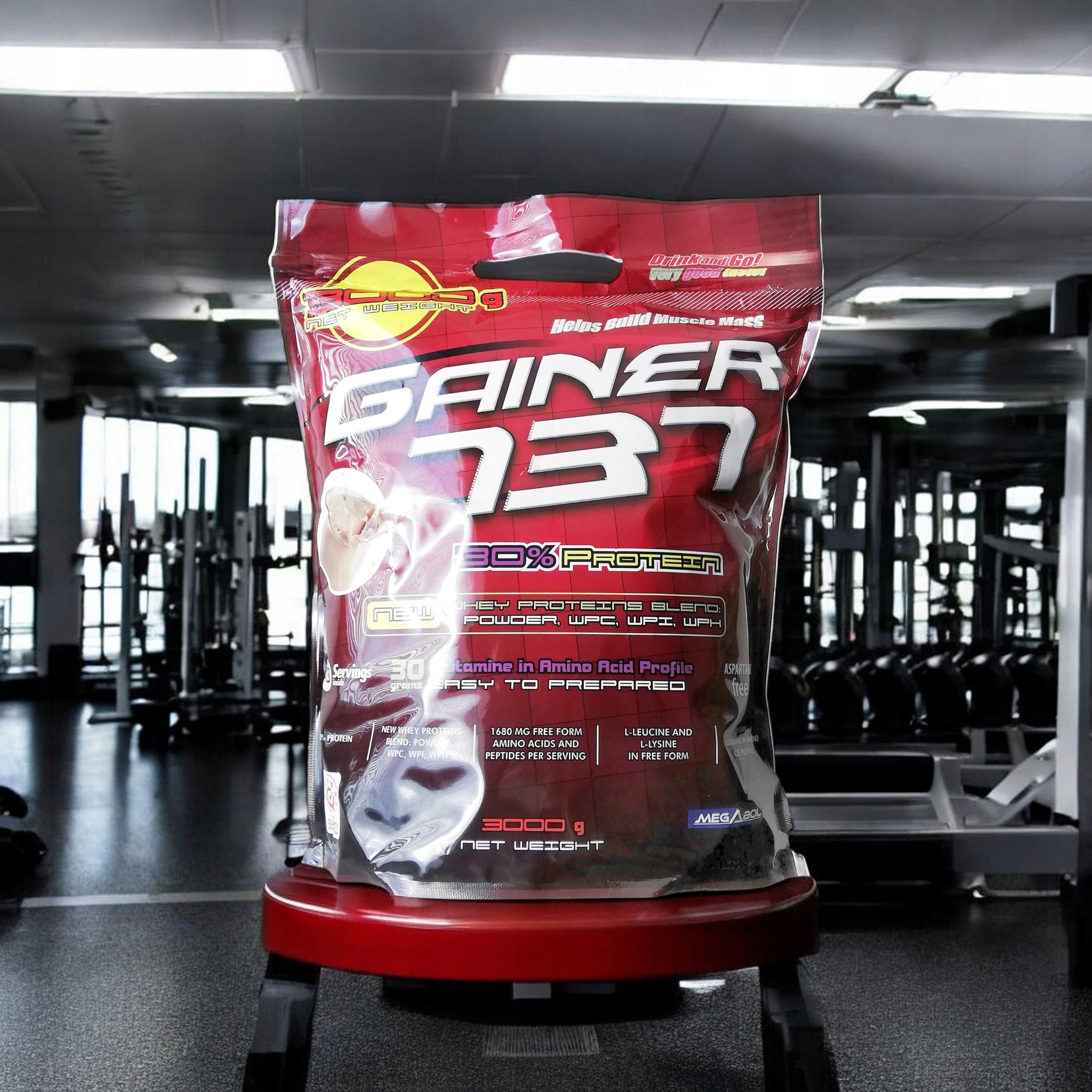 2x Gainer protein + carbohydrates 30% WPC WPI WPH muscle mass MEGABOL Brand Megabol