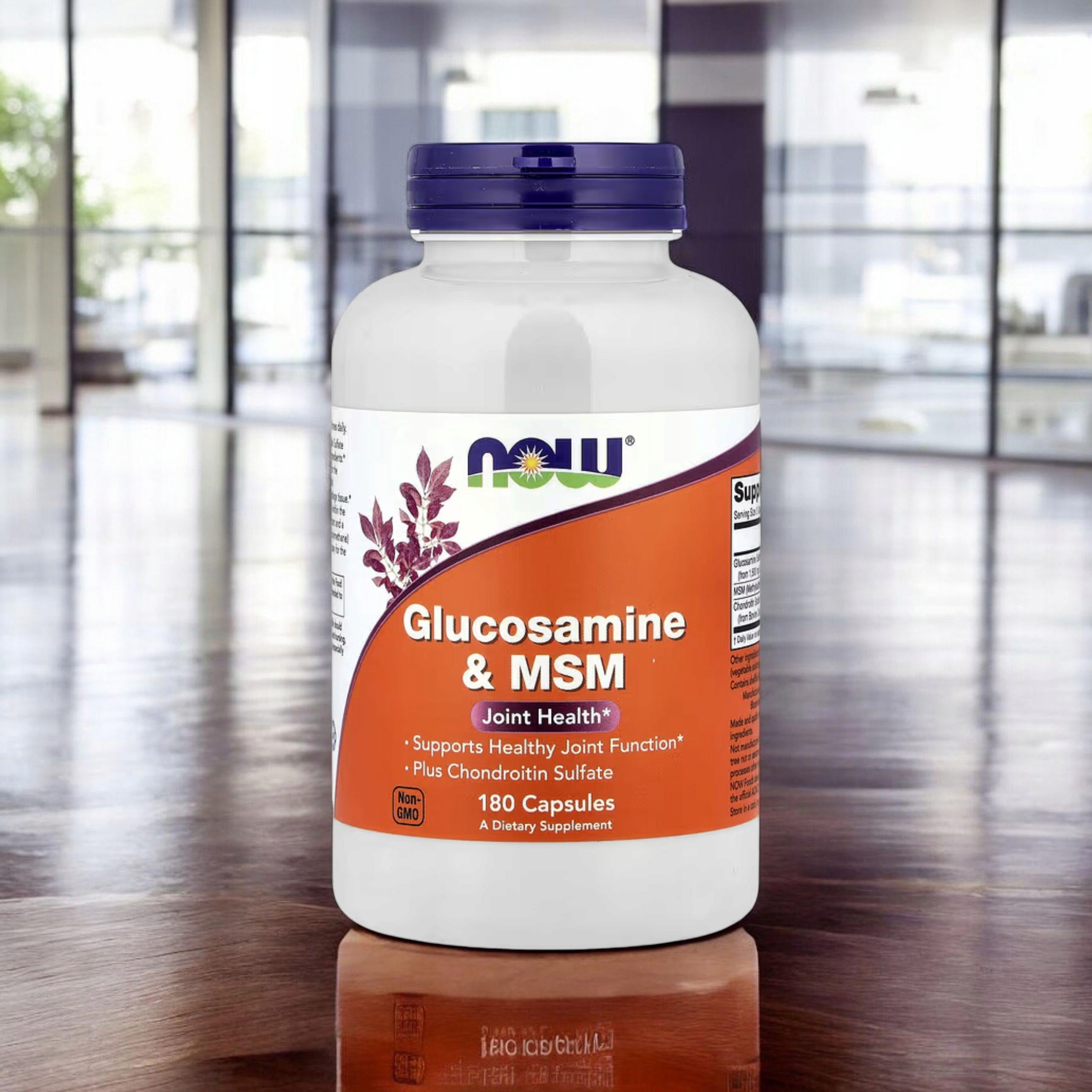2x Glucosamine MSM Chondroitin 180 capsules Joints Cartilage NOW Brand Now foods