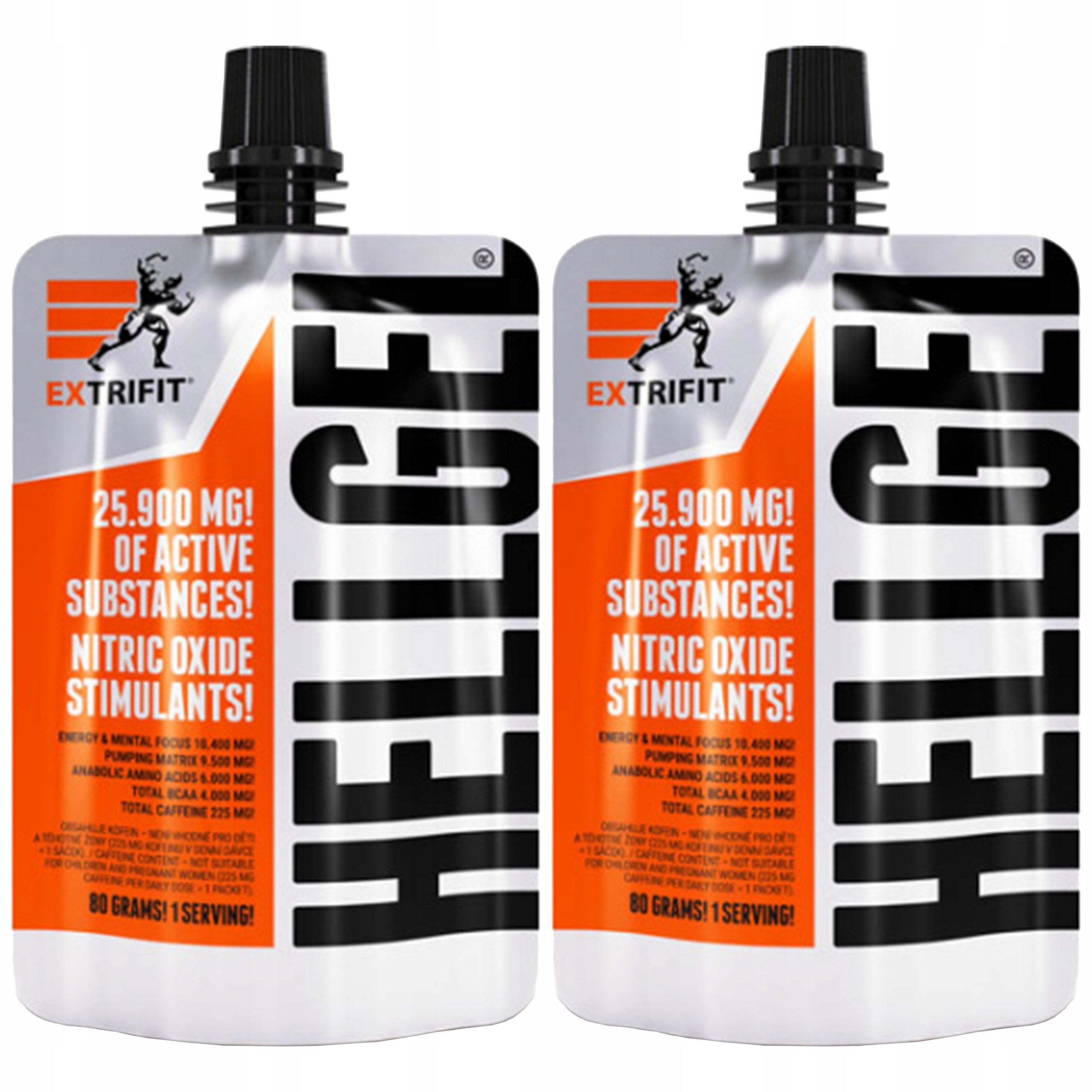 2x HELL GEL CREATINE BETA-ALANINE ARGININE 80g EXTRIFIT