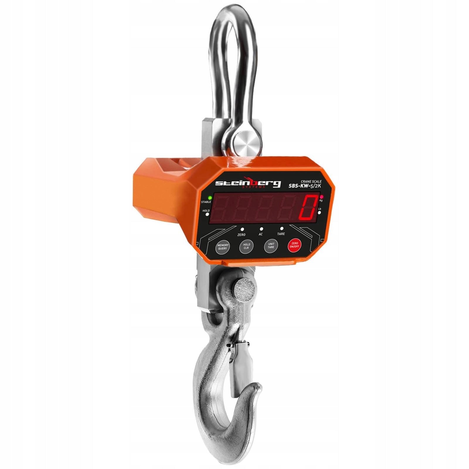 2x Hanging scale - 5 TON - hook scale with remote control for industry up to 5000 Kg -