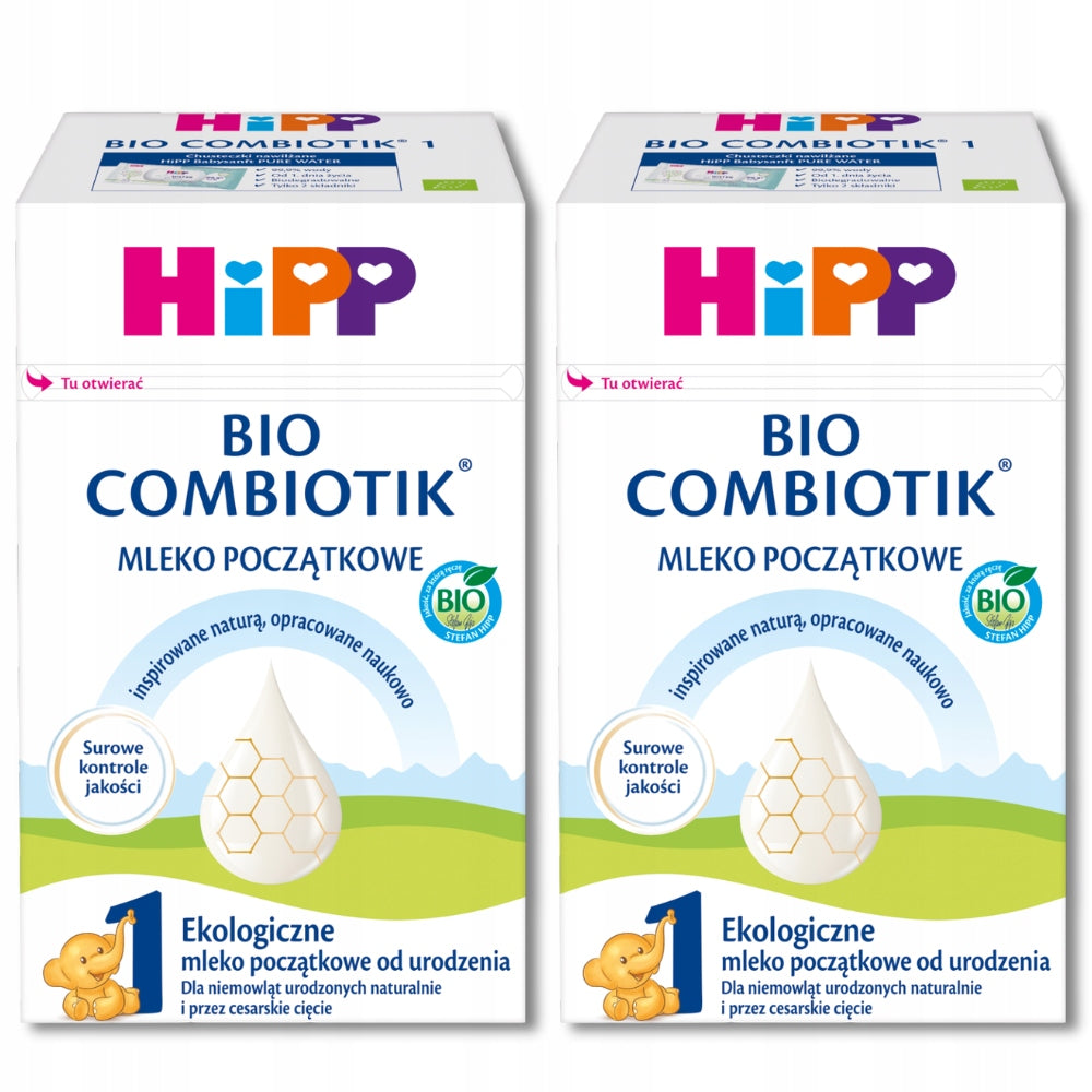 2x HiPP 1 BIO COMBIOTIK INITIAL milk for infants from birth 550g