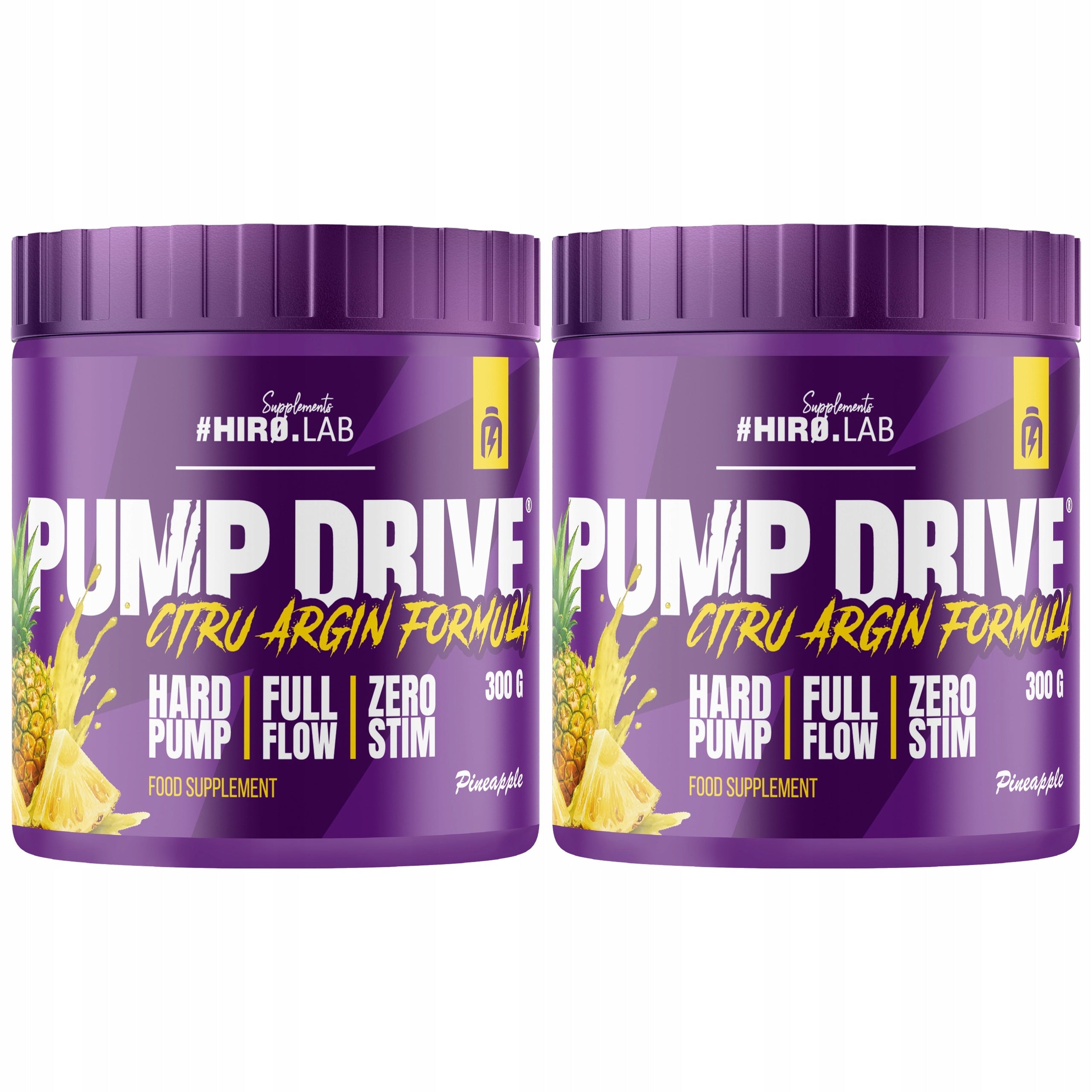 2x Hiro.Lab PUMP DRIVE 300 g Citrulline Arginine CitruArgin Strawberry Pump N