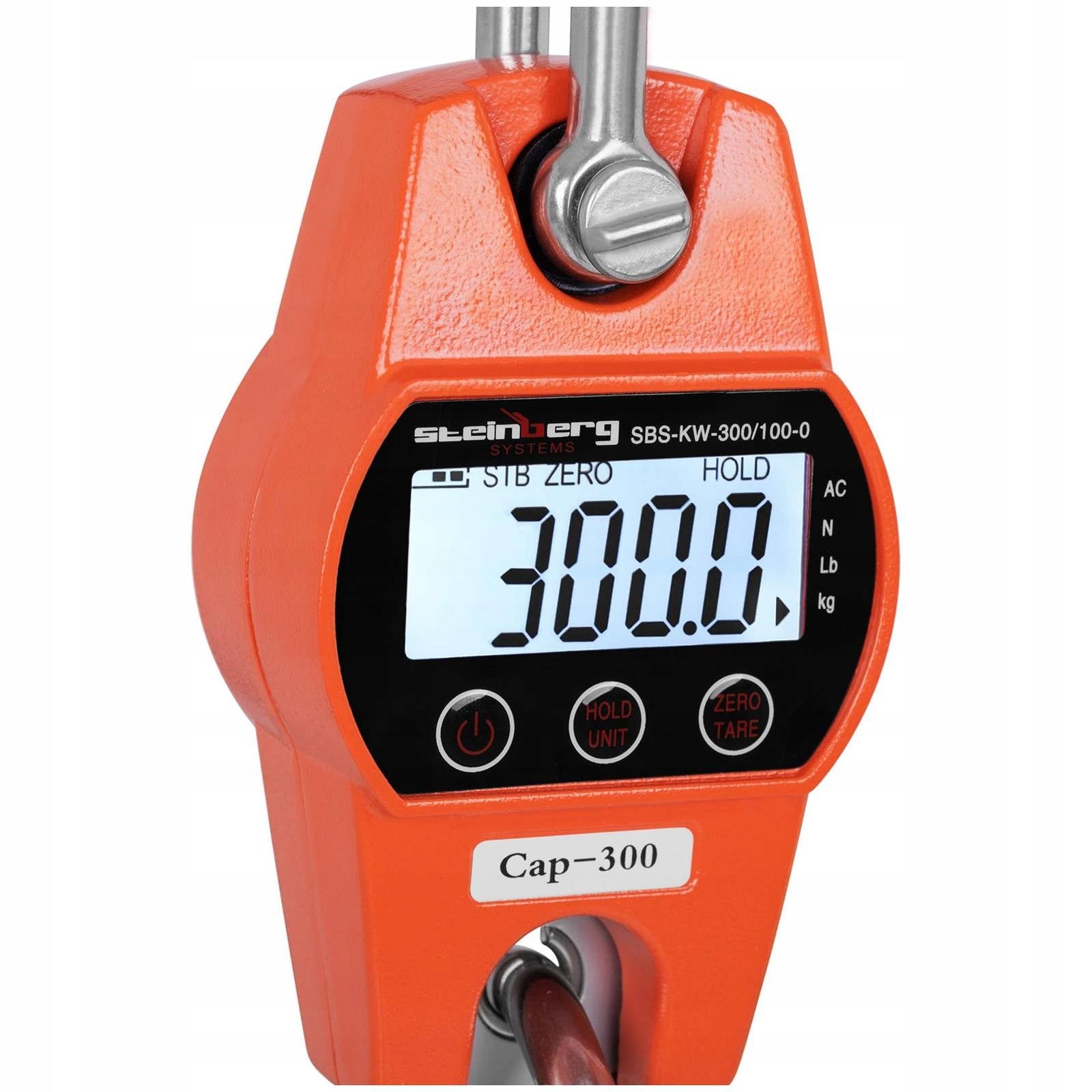 2x Hunting hook scale for commercial hunters SBS-KW-300/100-O LCD up to 300k Brand Steinberg Systems