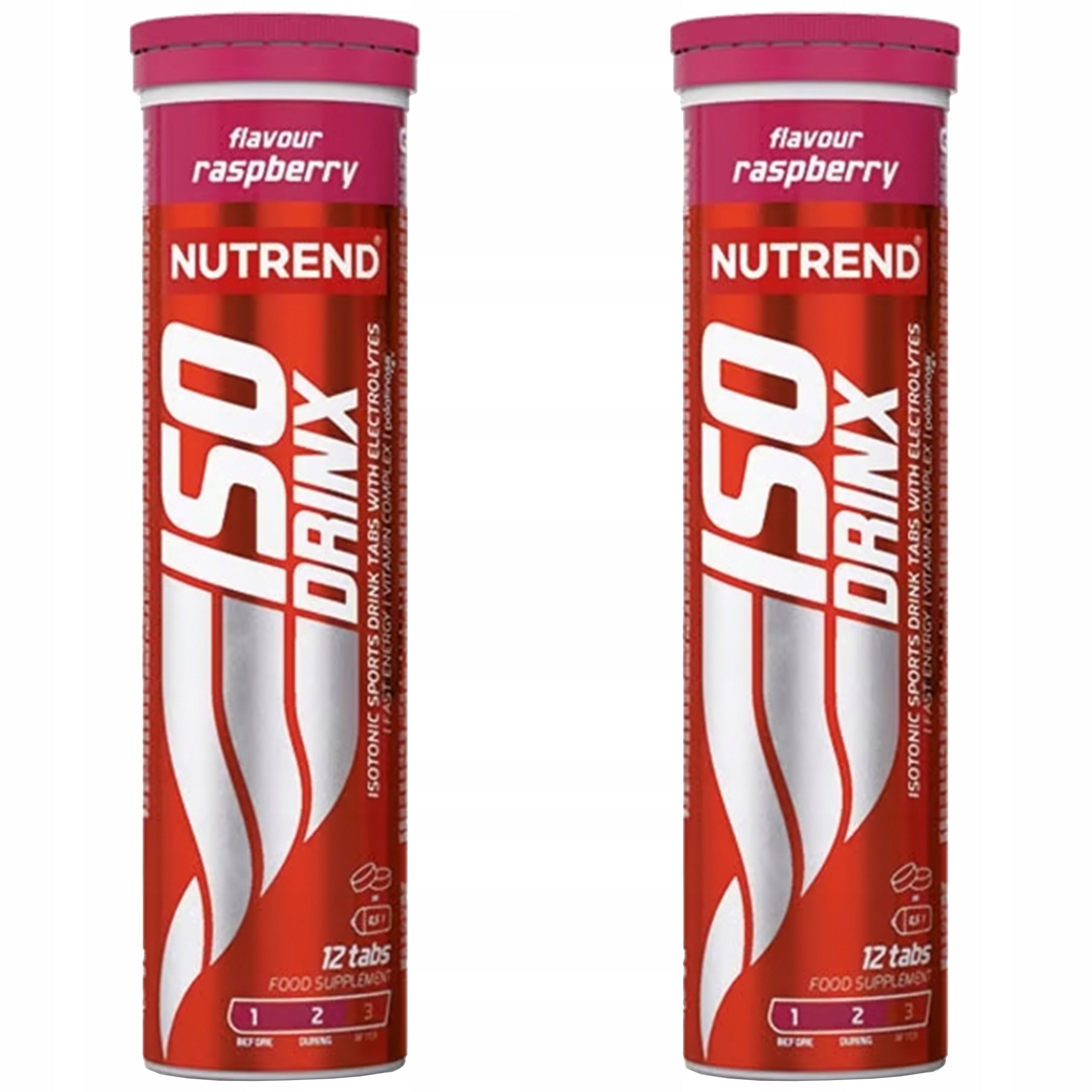 2x Hydration Isotonic Vitamin B Energy Training NUTREND Isodrinx Tabs