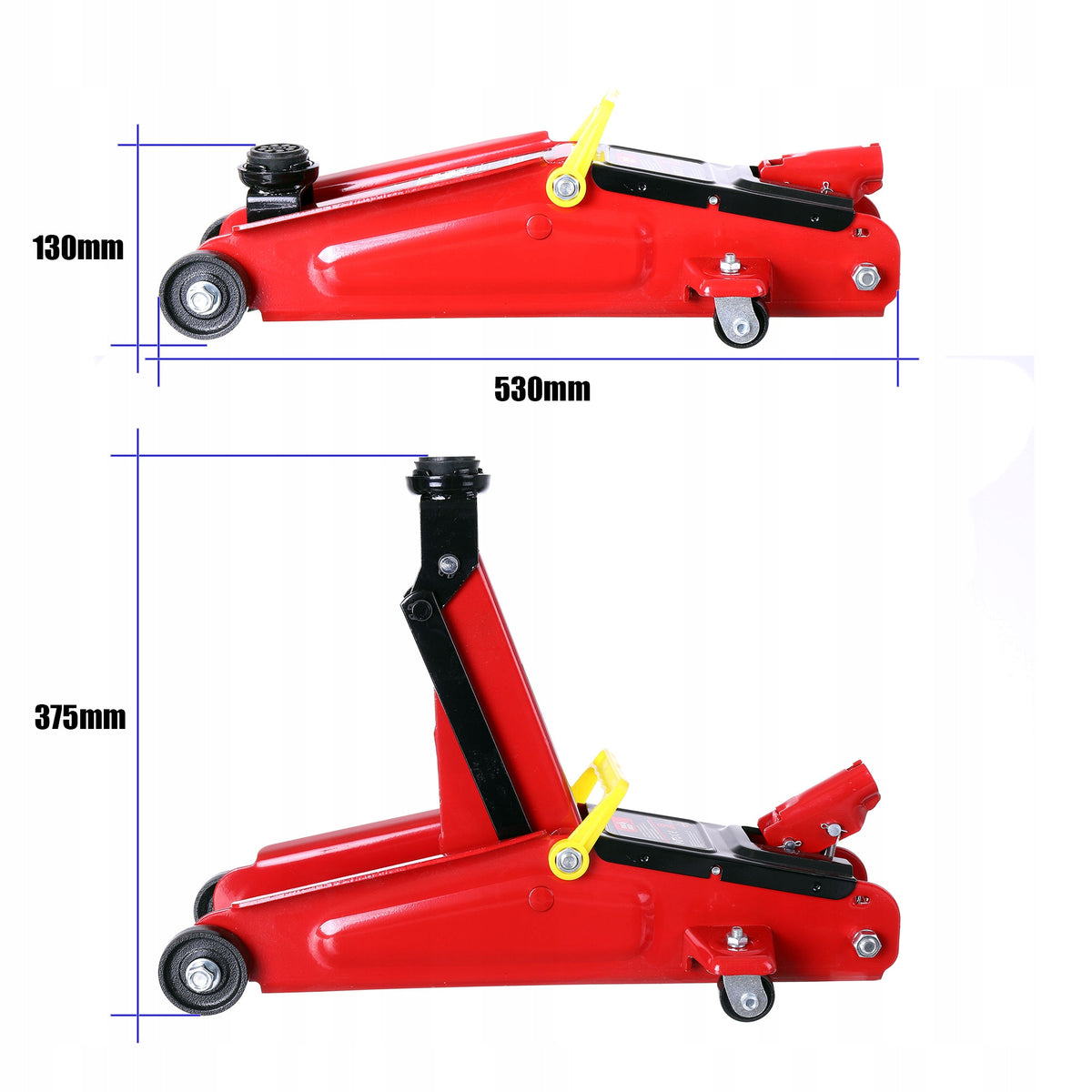 2x Hydraulic Lift 2T Frog 130-375mm Car Lift Product weight with unit packaging 12 kg