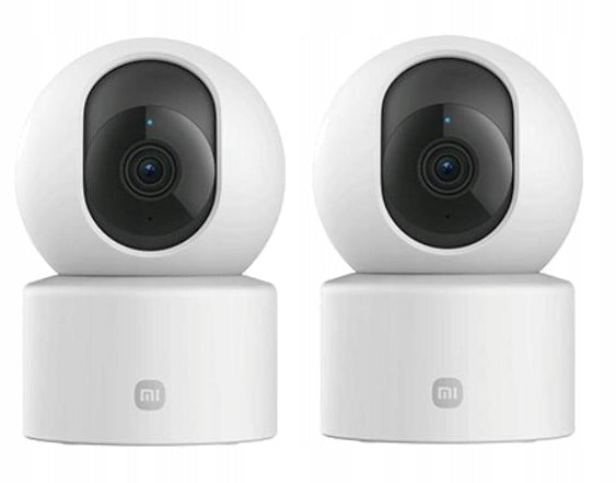 2x Indoor WiFi Camera Xiaomi C201 Rotating Home Audio PoE Microphone